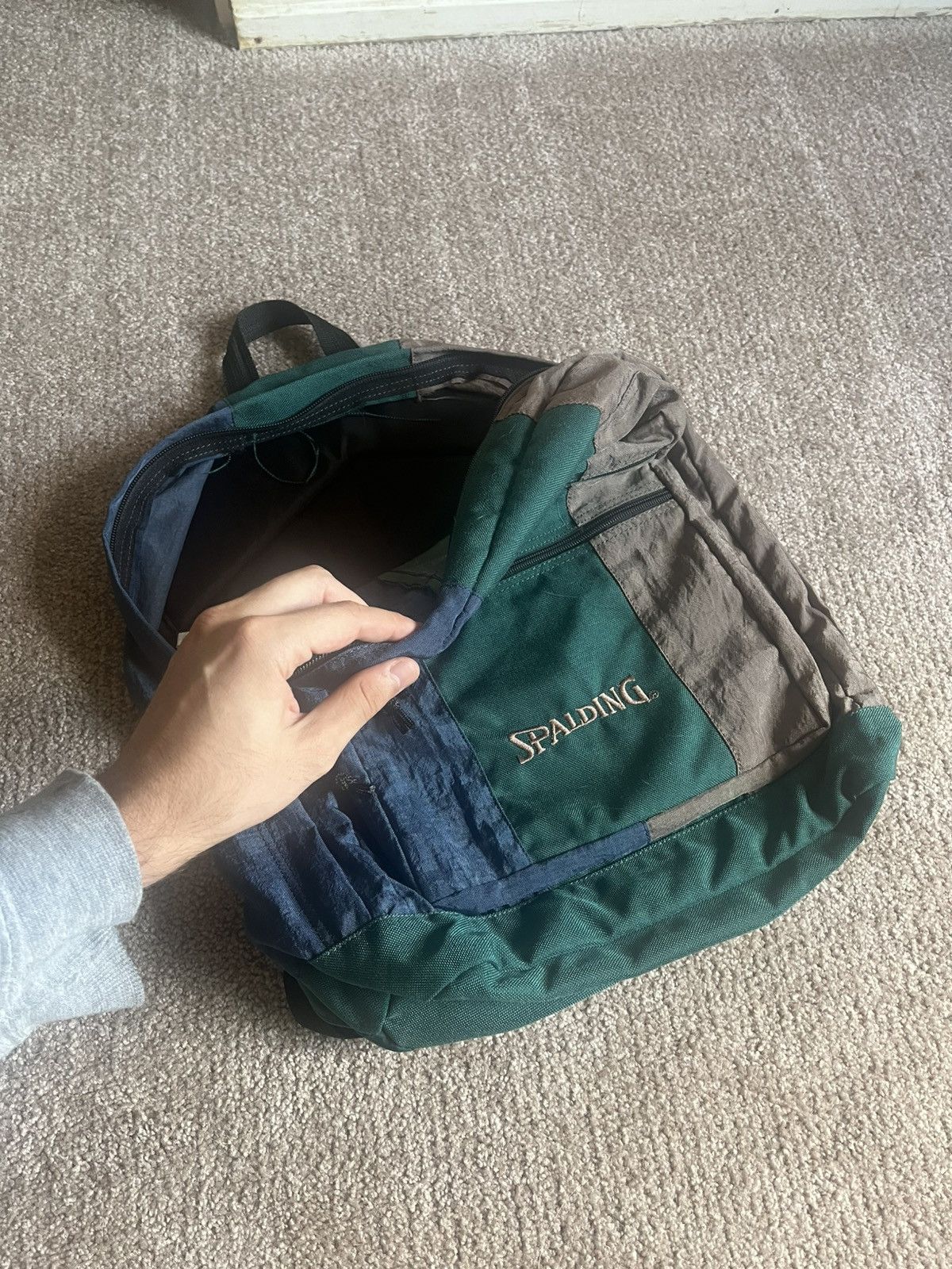Spalding VTG 90’s Spalding Three Tone Green Backpack Size ONE SIZE - 5 Thumbnail