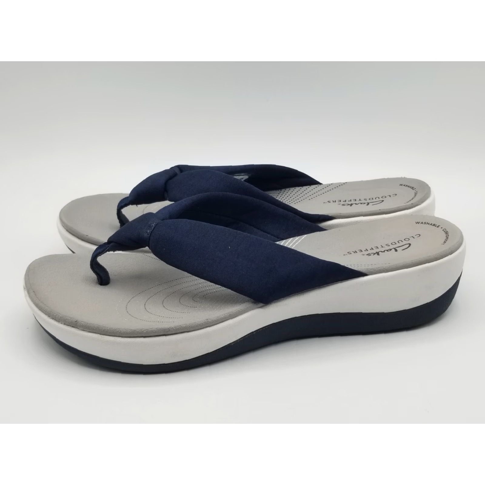 Clarks Clarks Cloudsteppers Women's Size 10 Blue Slip On Casual Comfort Sandals Size US 10 / IT 40 - 5 Thumbnail