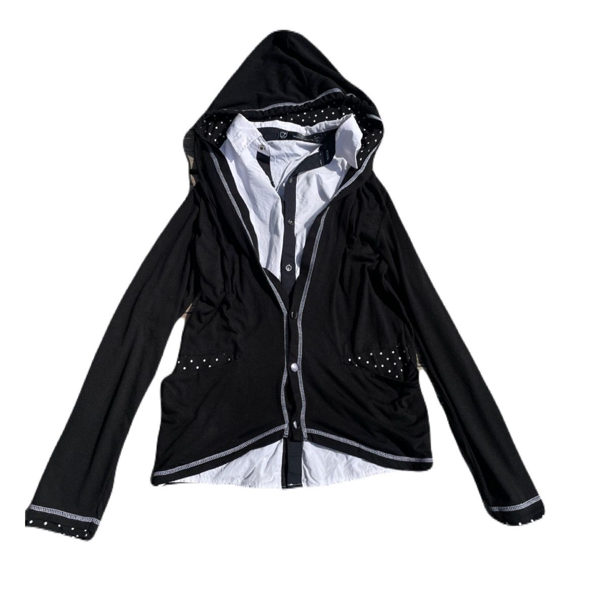 If Six Was Nine 2000s Japanese archive Vkei Docking Layered Hood Shirts Size US S / EU 44-46 / 1 - 2 Thumbnail