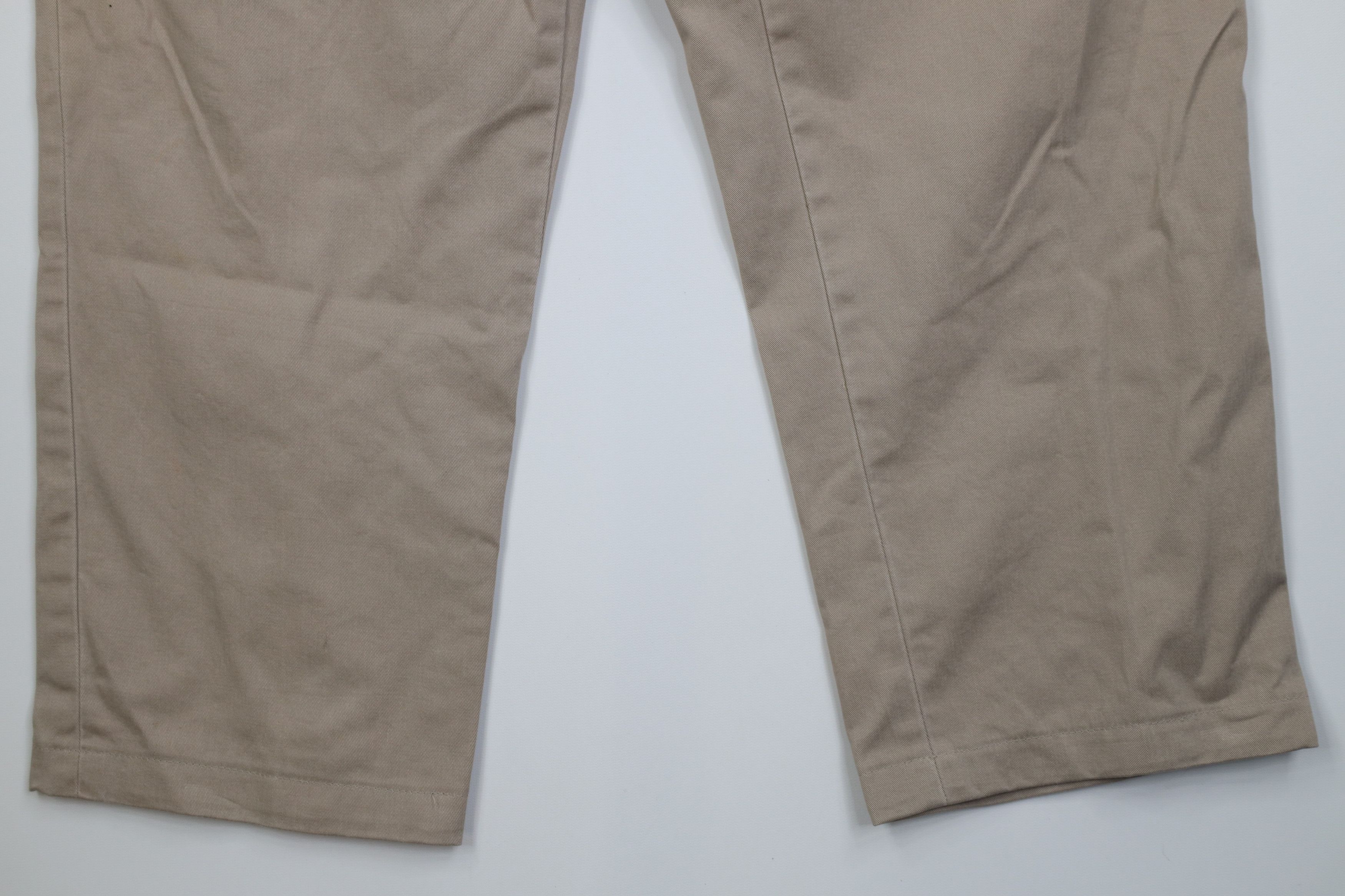 Ralph Lauren Vinage 90s Ralph Lauren Wide Leg Chino Pants Beige Cotton Size US 36 / EU 52 - 4 Thumbnail