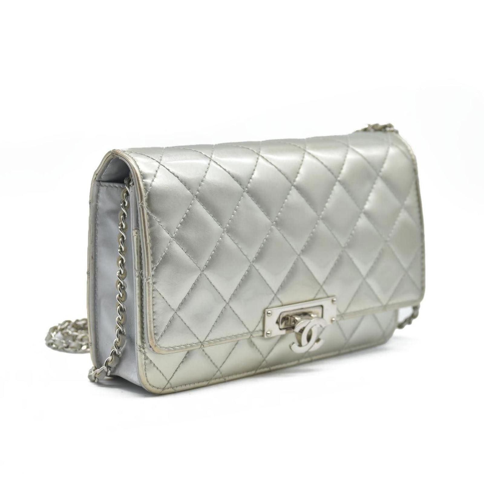 Chanel Chanel Patent Quilted Golden Class Wallet on Chain WOC Size ONE SIZE - 9 Thumbnail
