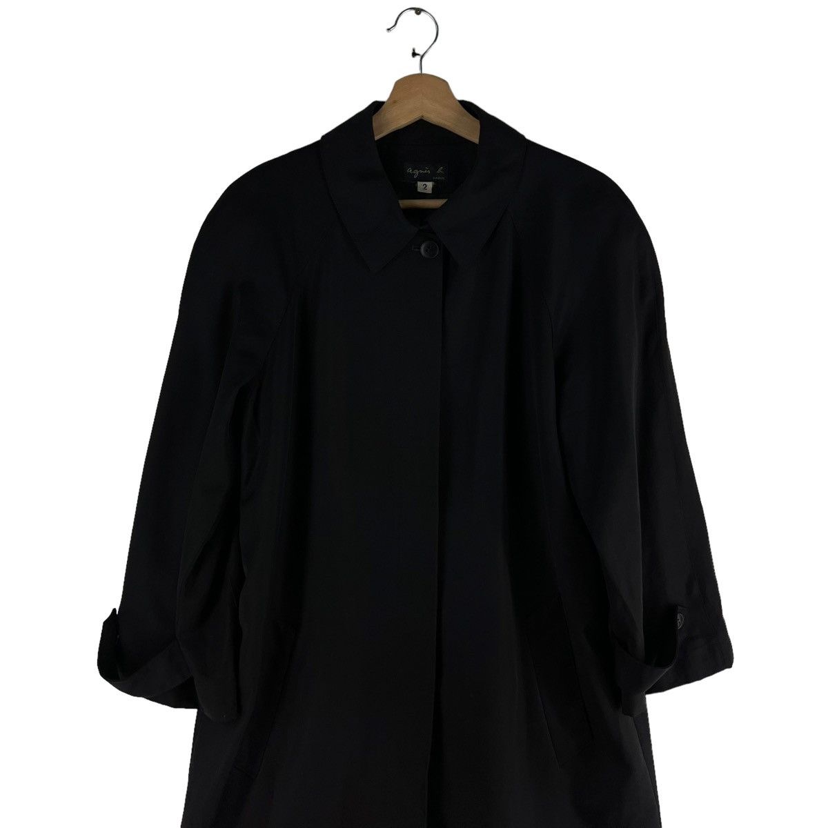 agnes b. 🔥RICH BLACK - FLY COATS LONG JACKET AGNES B. Size US M / EU 48-50 / 2 - 2 Thumbnail
