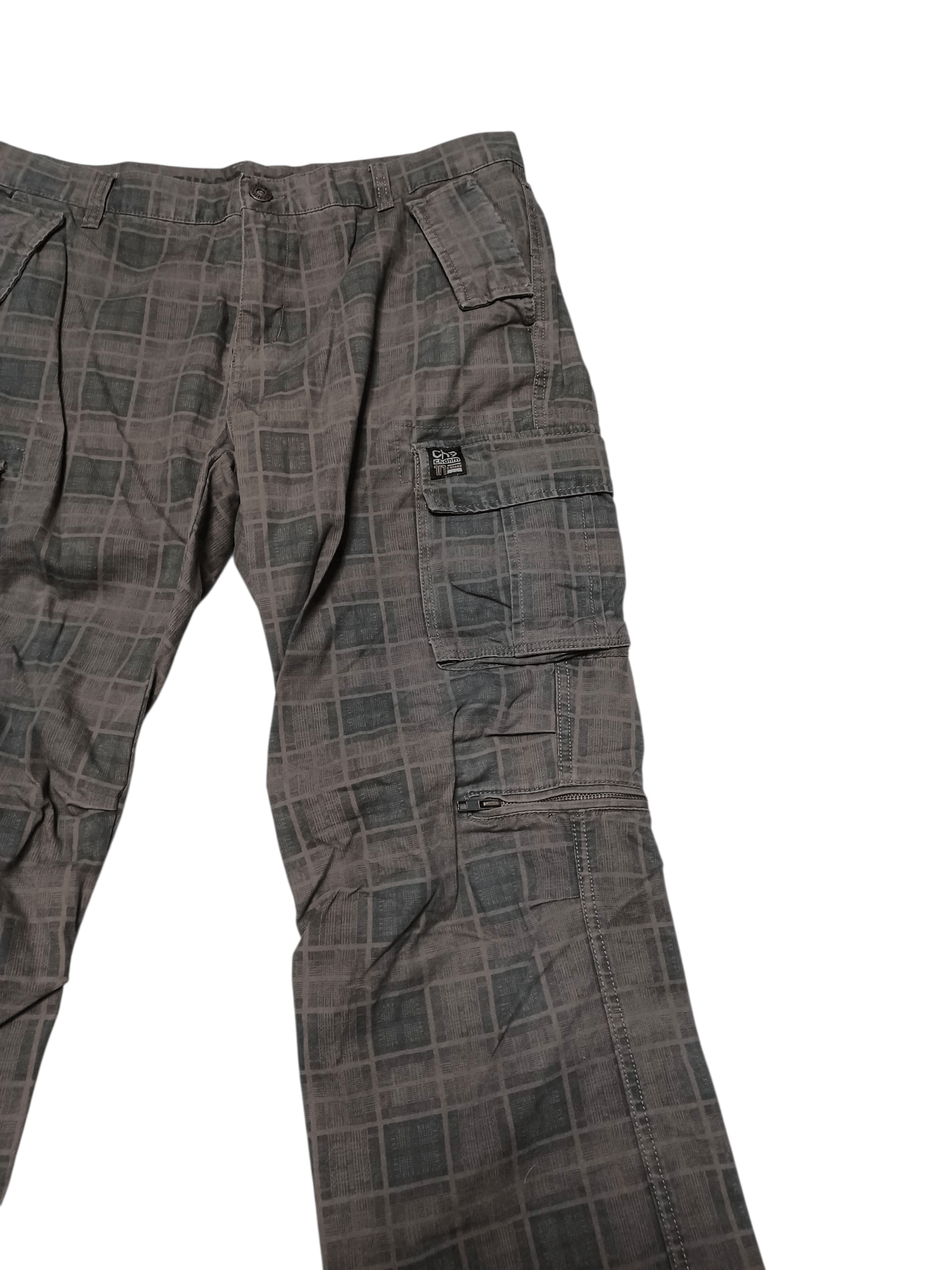 Japanese Brand CARGO MULTIPOCKET CHECKERED MILITARY AVANTGARDE PANTS Size US 38 / EU 54 - 3 Thumbnail