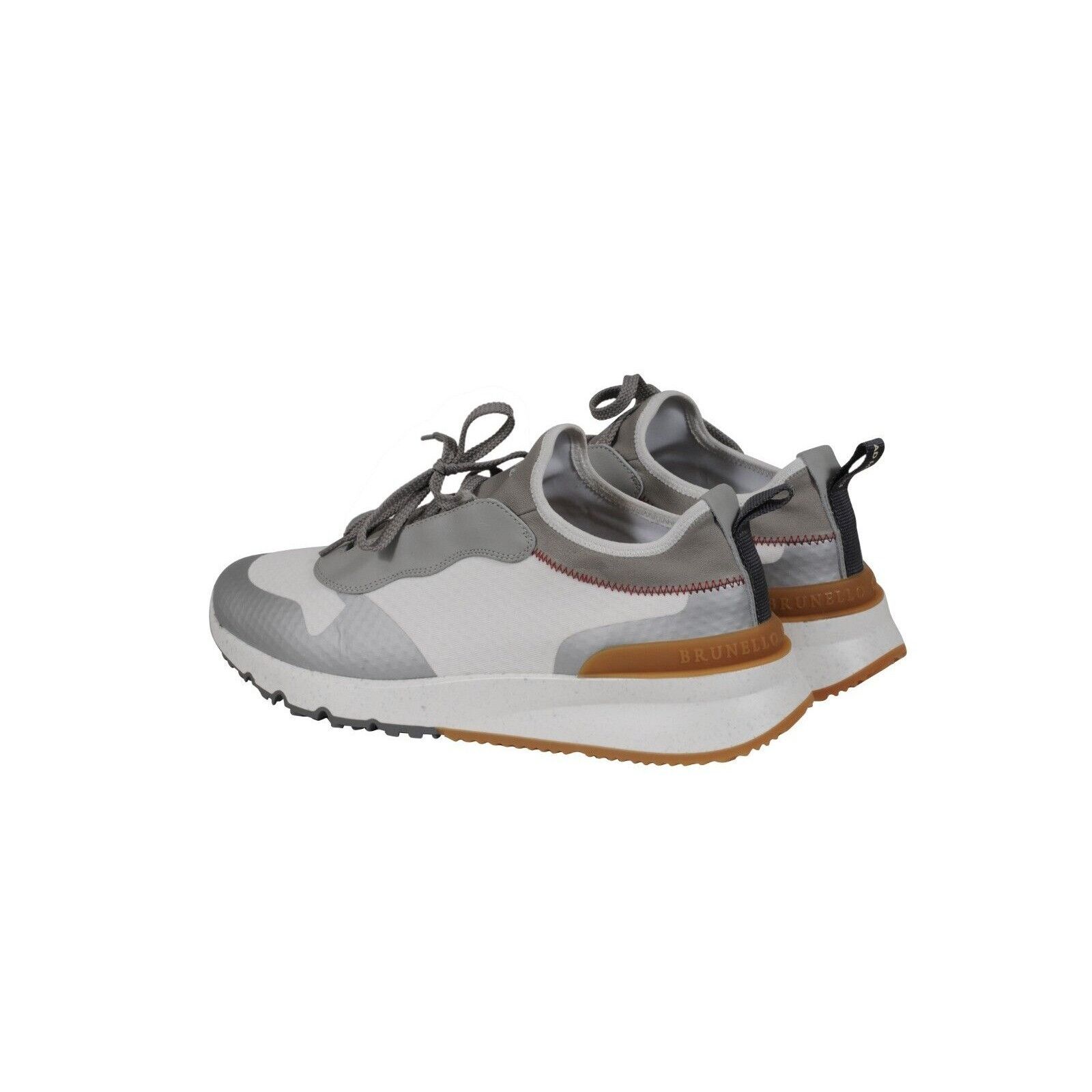 Brunello Cucinelli Panelled Lace Up Sneakers - 02204 Size US 10.5 / EU 43-44 - 5 Thumbnail