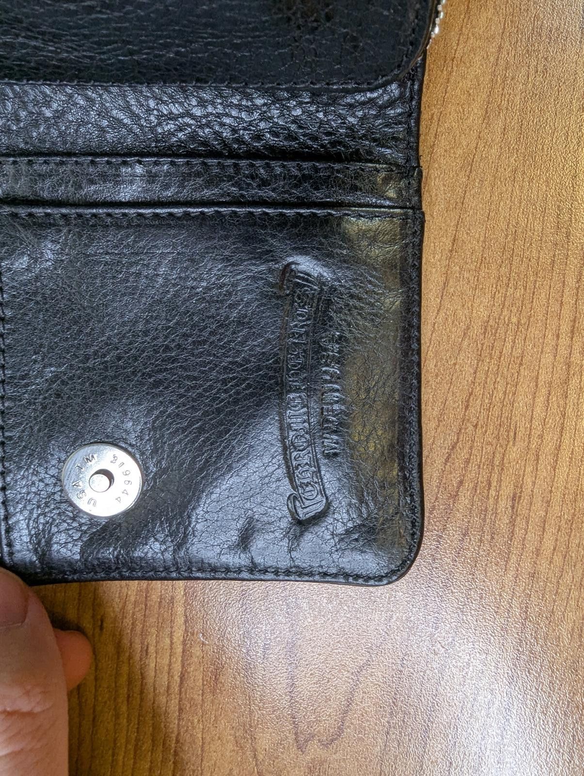 Chrome Hearts Chrome Hearts Leather Dagger Scroll Card Holder in Black Size ONE SIZE - 7 Thumbnail