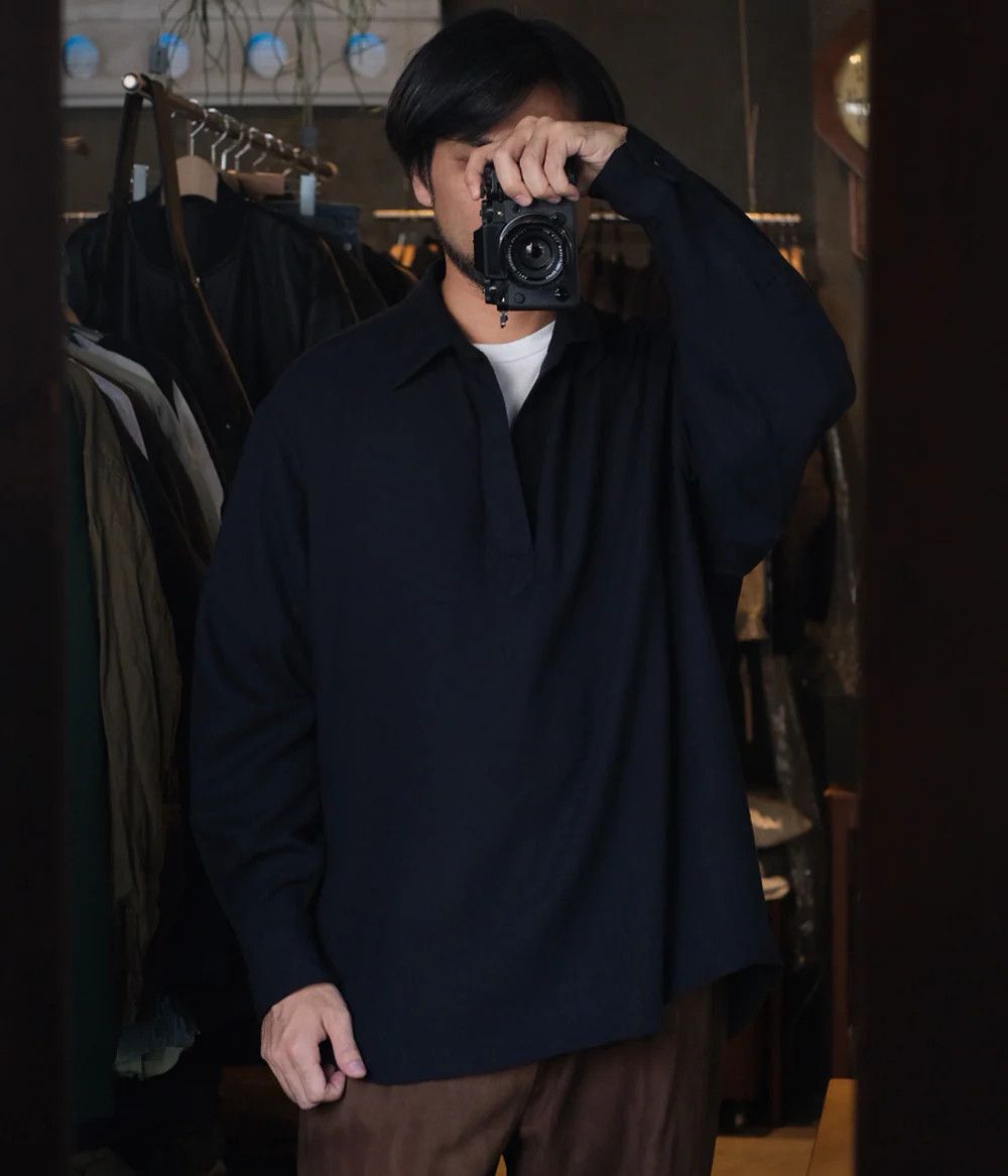 A.PRESSE Wool Skipper Shirt Size US XL / EU 56 / 4 - 2 Thumbnail