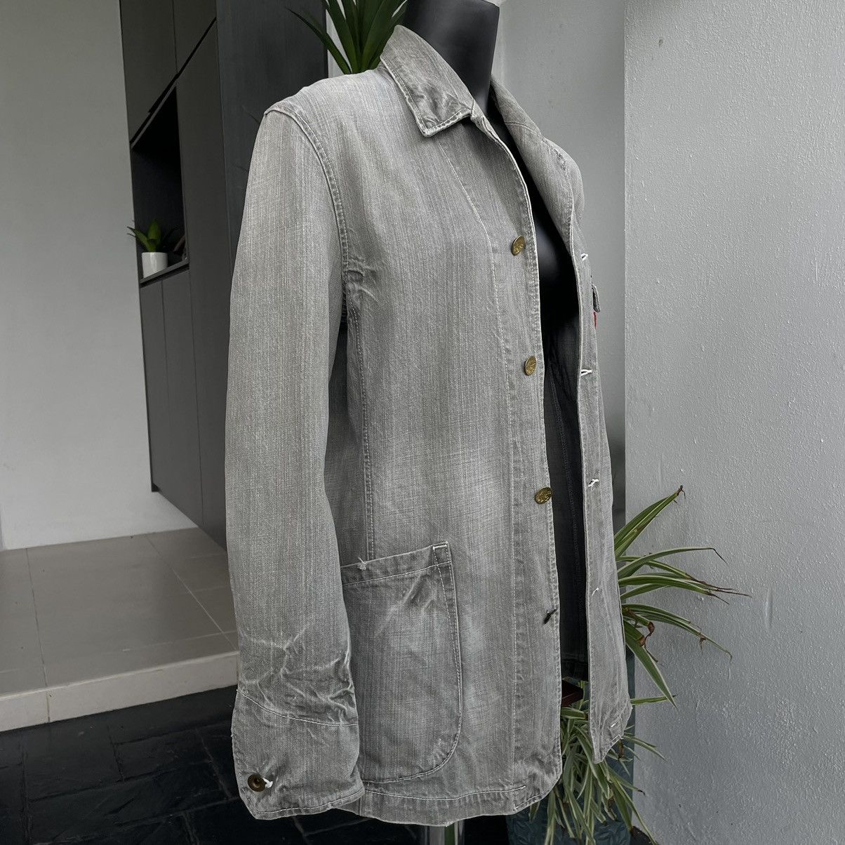 Levi's × Levi's Vintage Clothing Vintage Levis Denim Redloop Grey workers Jacket Size L / US 10 / IT 46 - 8 Thumbnail