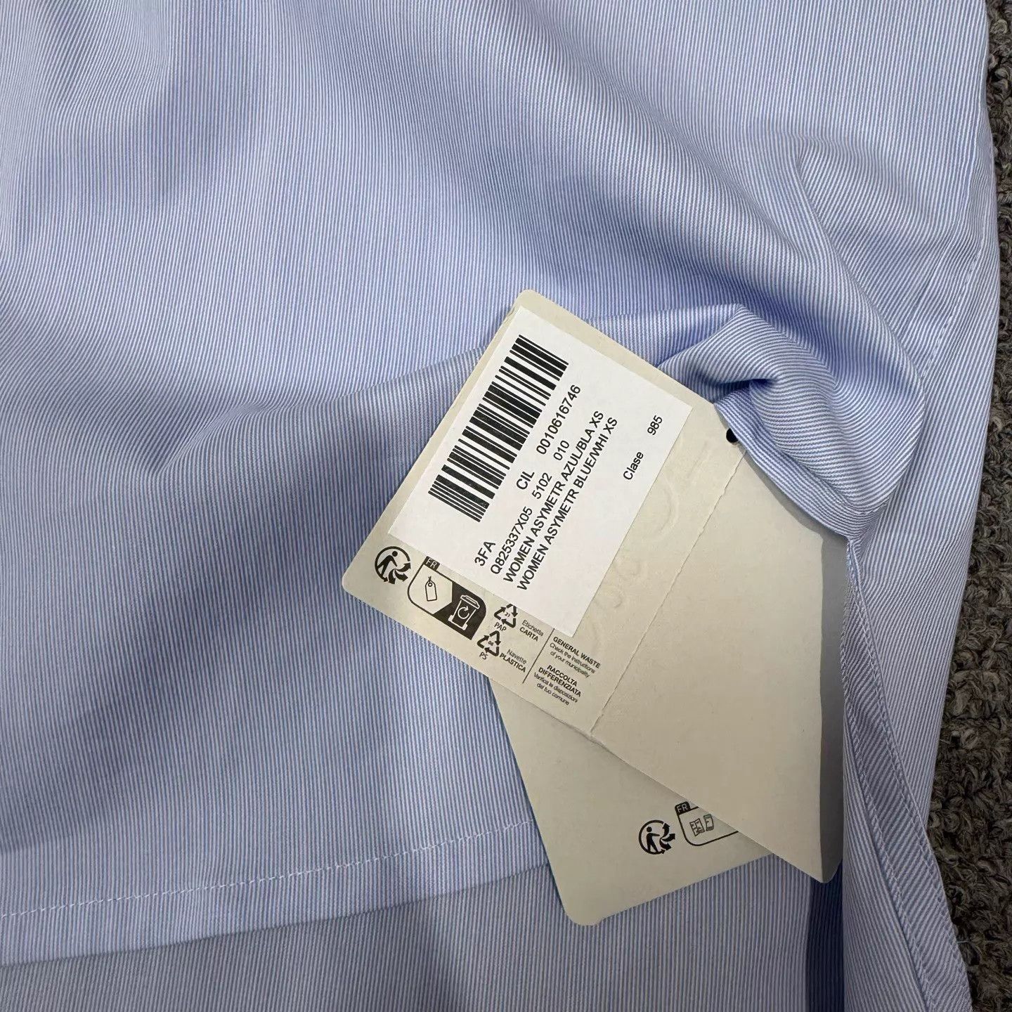 Louis Vuitton Loewe Blue White Color Blocked Shirt XS NWT Size XS / US 0-2 / IT 36-38 - 3 Thumbnail
