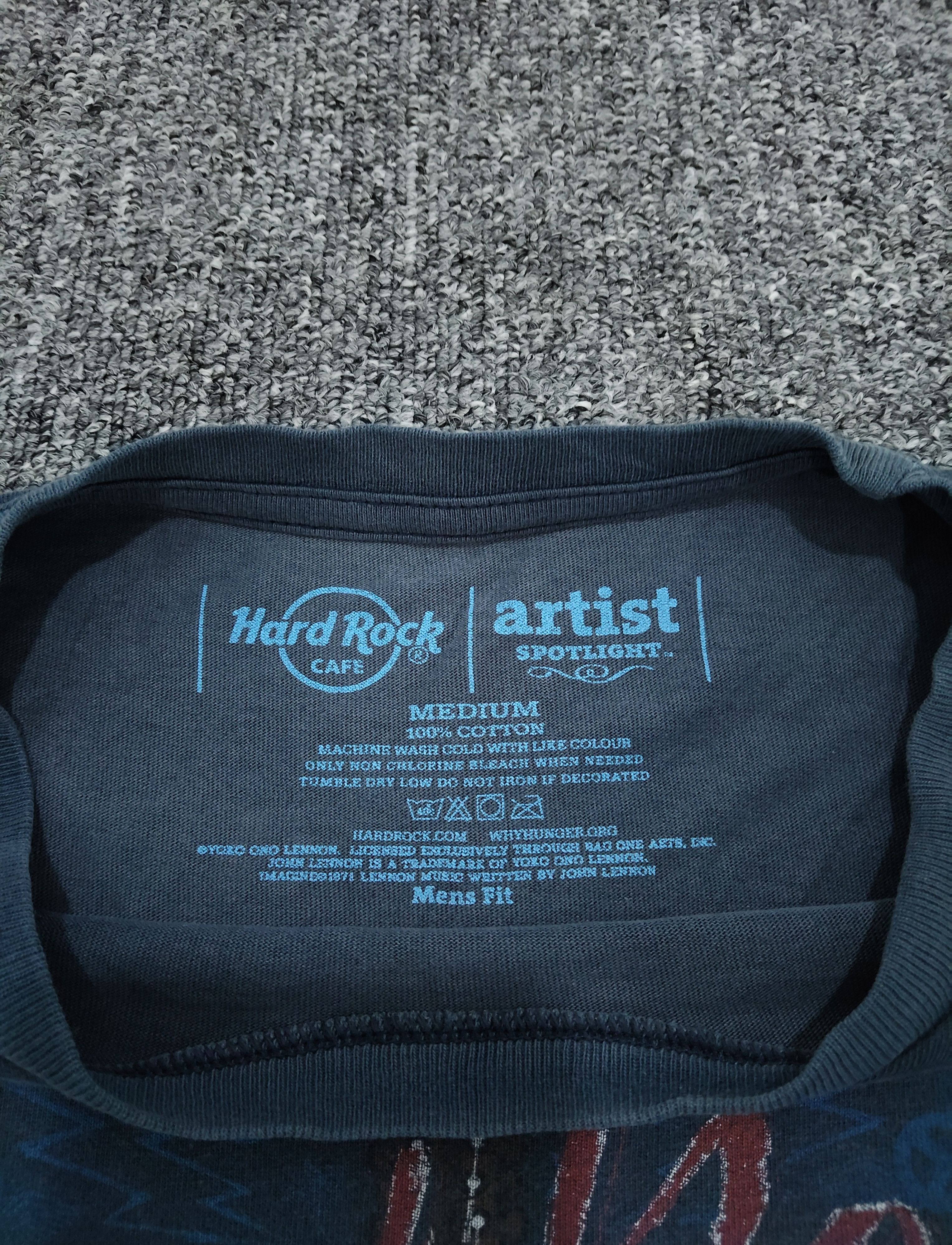 Band Tees VTG John Lennon IMAGINE Hard Rock Cafe t shirt rare Size US M / EU 48-50 / 2 - 6 Thumbnail