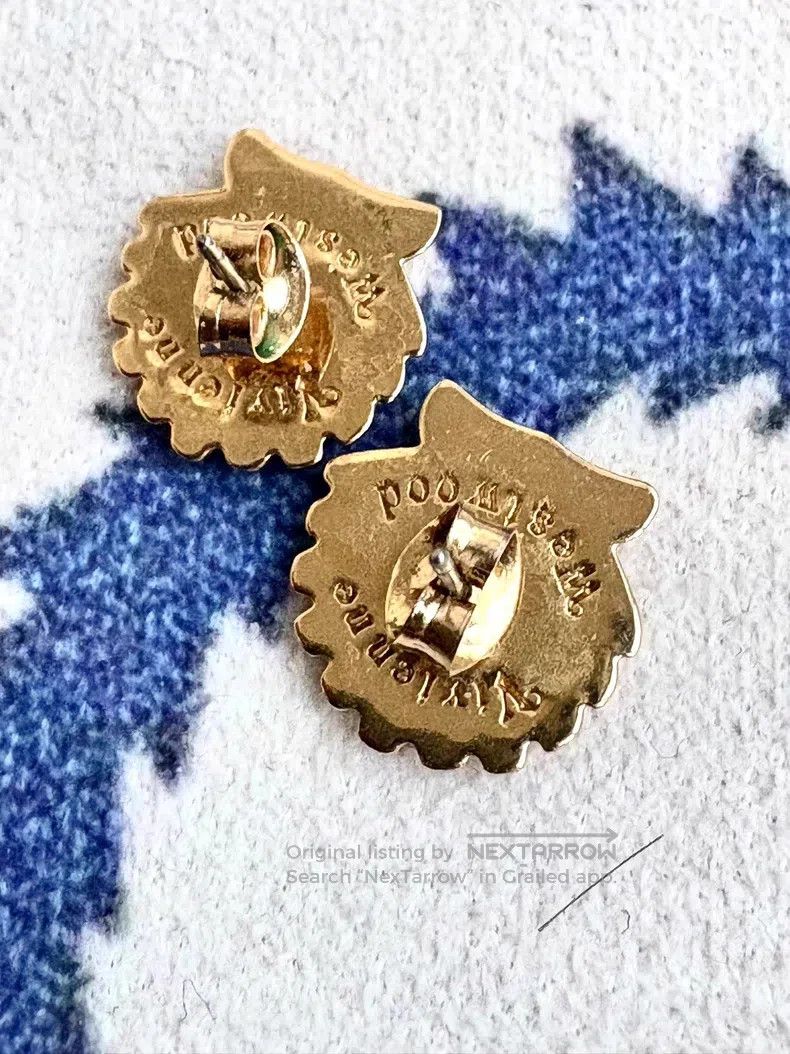 Vivienne Westwood Vivienne Westwood Vintage 3D Golden Shell Saturn Earrings Size ONE SIZE - 4 Thumbnail