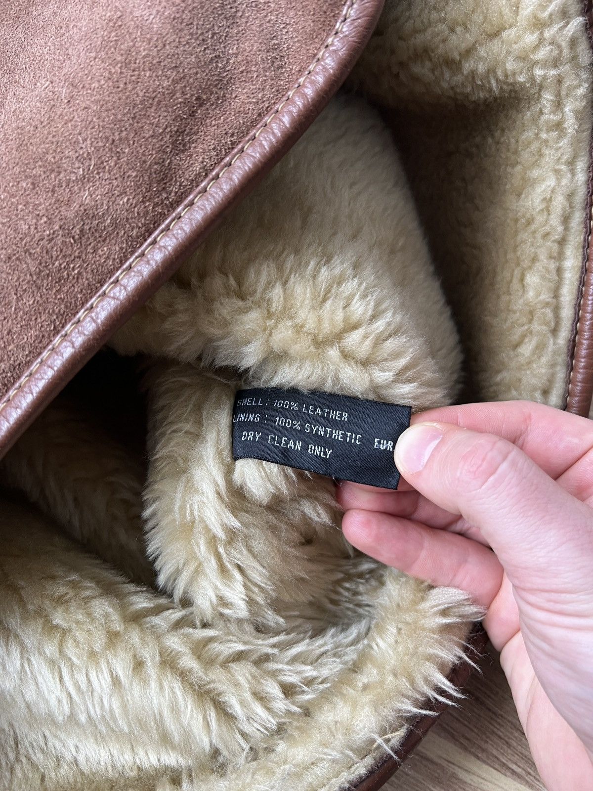 Diesel Rare Diesel LTD Leather Sheepskin Brown Vest Size XL-XXL Size US XL / EU 56 / 4 - 13 Thumbnail