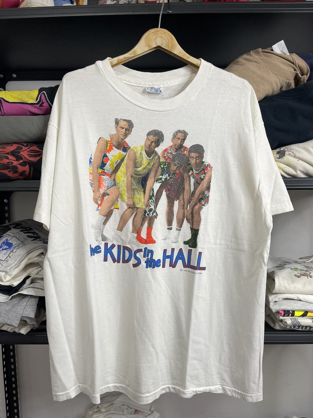 Vintage Vintage The Kids In The Hall 1990 Signed Broadway Video Tees Size US XL / EU 56 / 4 - 1 Thumbnail