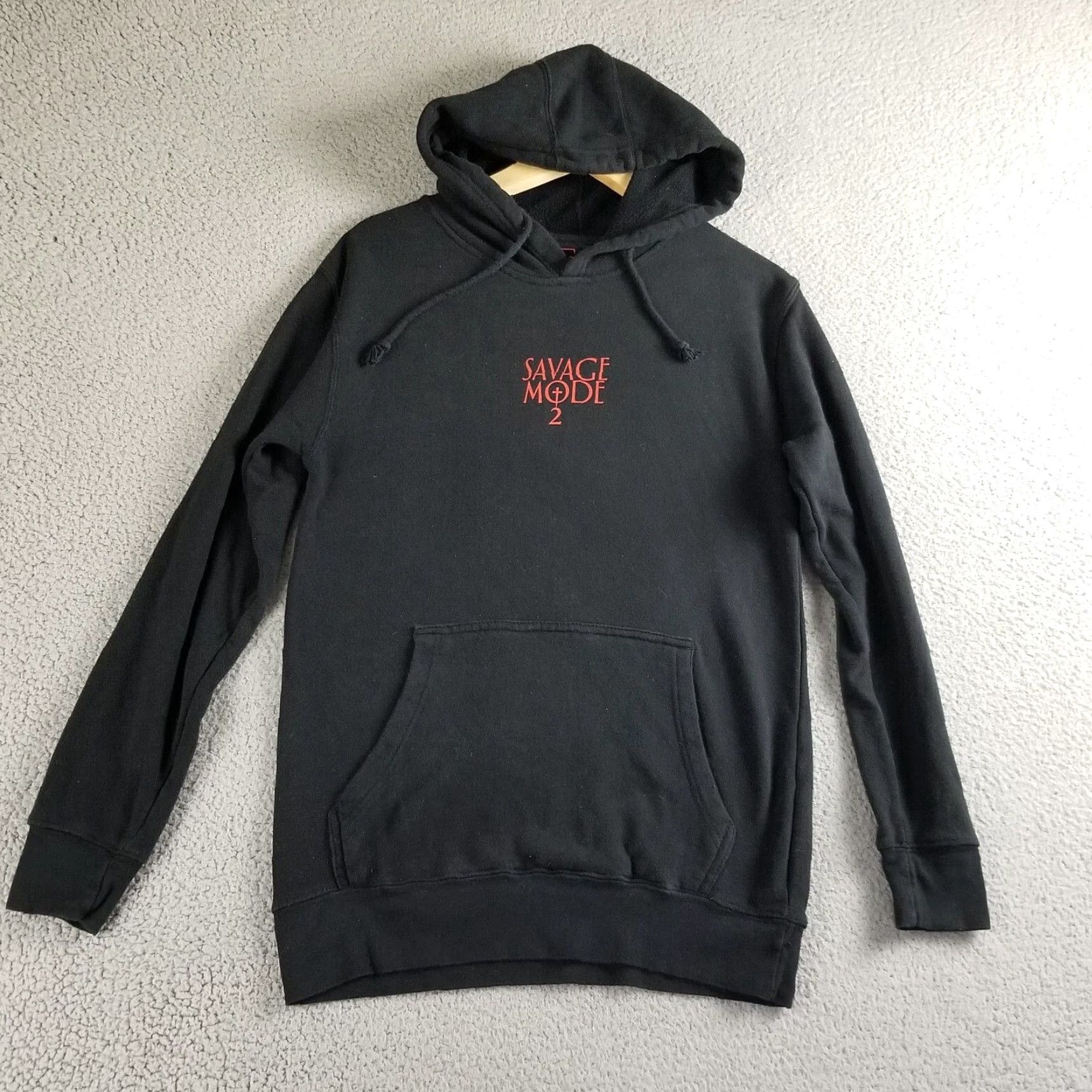 Etro VINTAGE 21 Savage Metro Boomin Hoodie Men Small Graphic Print Hip Hop Pullover Sz S Black Size US S / EU 44-46 / 1 - 2 Thumbnail