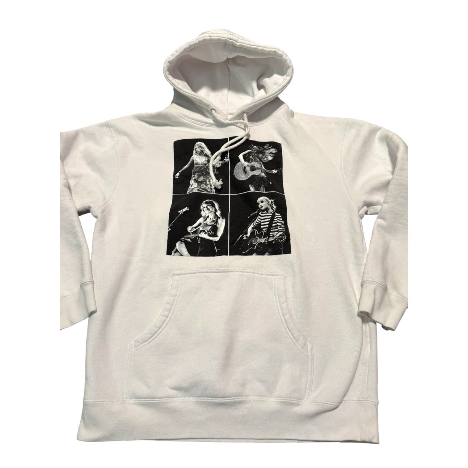 Vintage Taylor Swift Eras Tour Collage White Hoodie Size Large Size L / US 10 / IT 46 - 2 Thumbnail