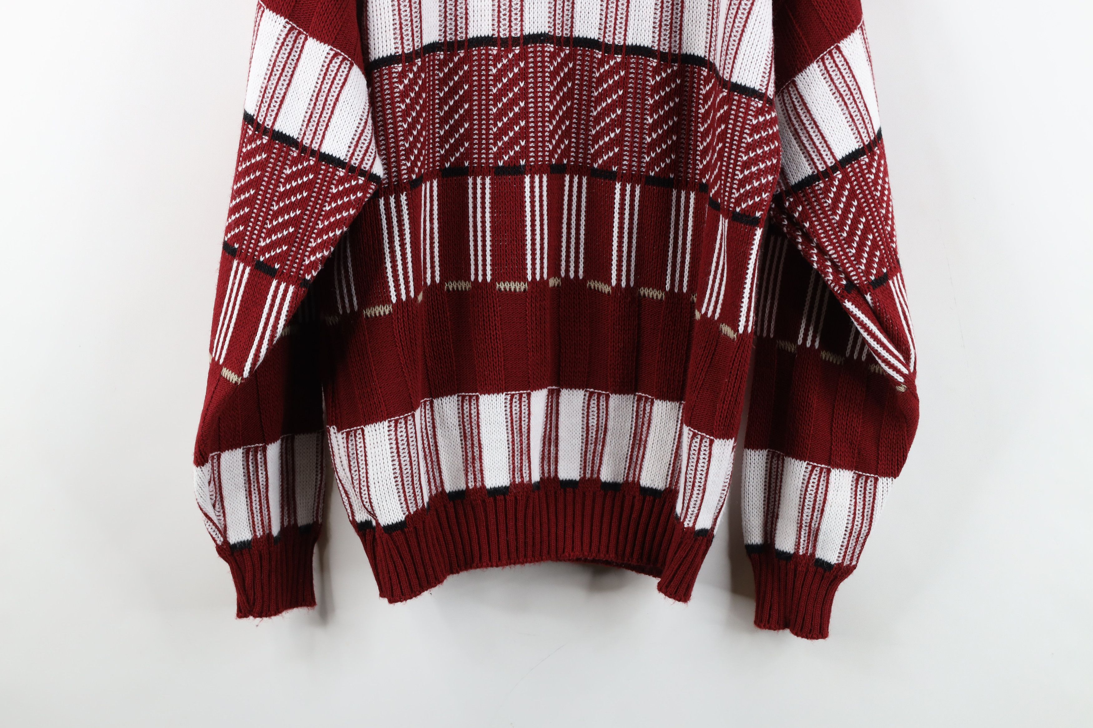 Vintage Vintage 90s Streetwear Ribbed Knit Crewneck Sweater USA Size US M / EU 48-50 / 2 - 10 Thumbnail
