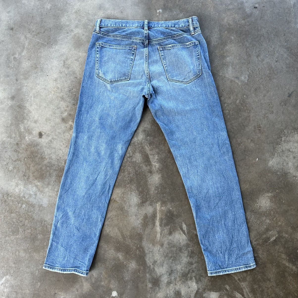 Japanese Brand Vintage Japanese Jean Faded Distressed Denim Pant W33 Size US 33 - 9 Thumbnail
