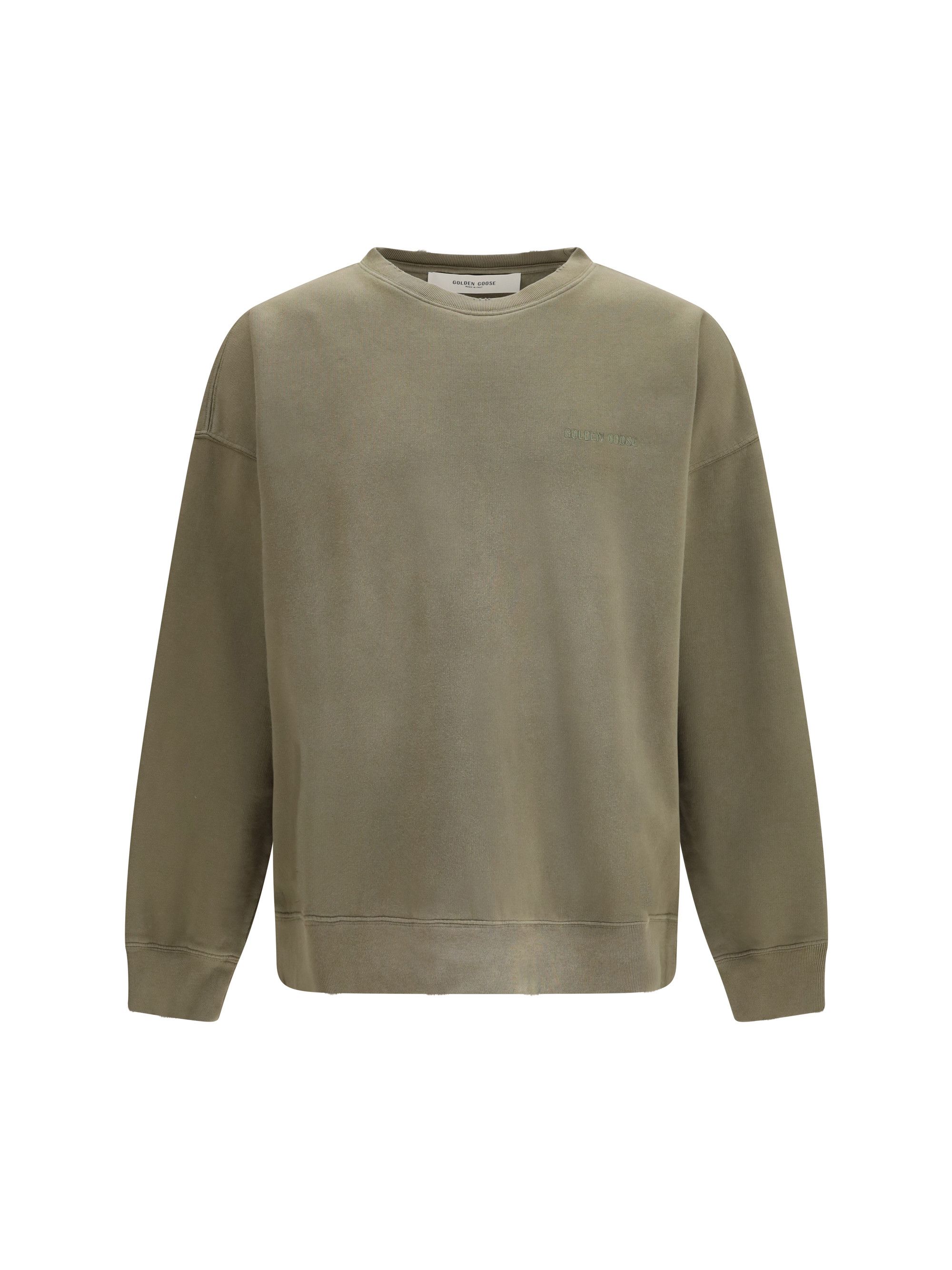 Golden Goose Journey unisex Crew neck in garment-dyed cotton fleece Size US M / EU 48-50 / 2 - 1 Thumbnail