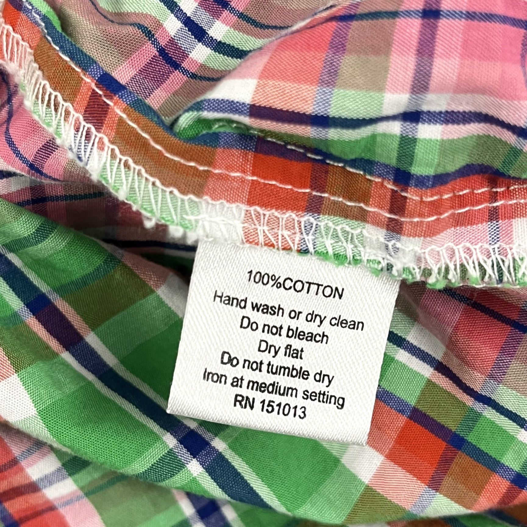 Pinko Haley & The Hound Blouse Womens XL Multicolor Plaid Ruffle V-Neck Top Casual 3/4 Sleeve Size XL / US 12-14 / IT 48-50 - 6 Thumbnail
