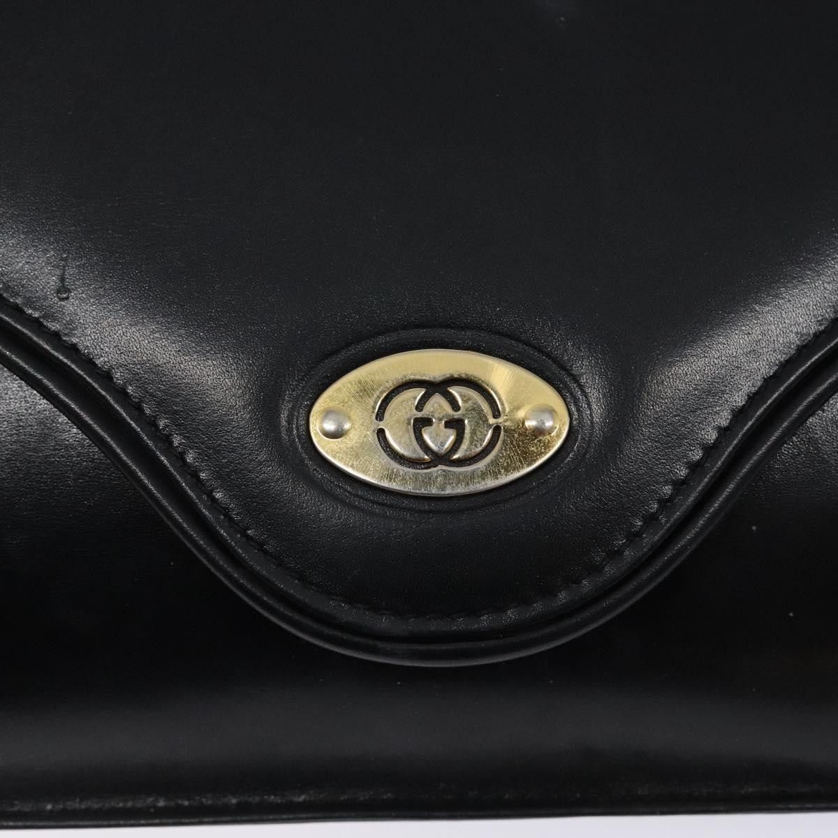 Gucci GUCCI Shoulder Bag Leather Black Gold Size ONE SIZE - 15 Thumbnail