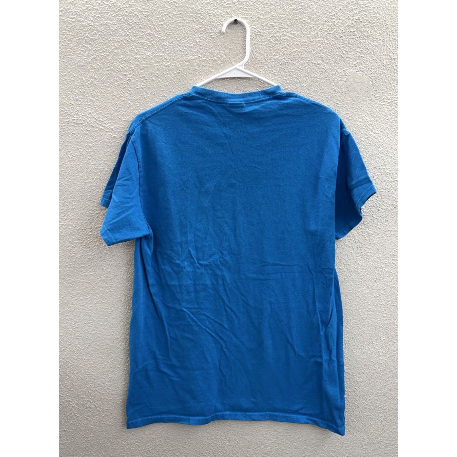 Gildan Gildan T-Shirt Medium Blue Ocean City Maryland Textured Short Sleeve Casual Shirt Adults Regular Size M Blue 90s City College Size M / US 6-8 / IT 42-44 - 6 Thumbnail