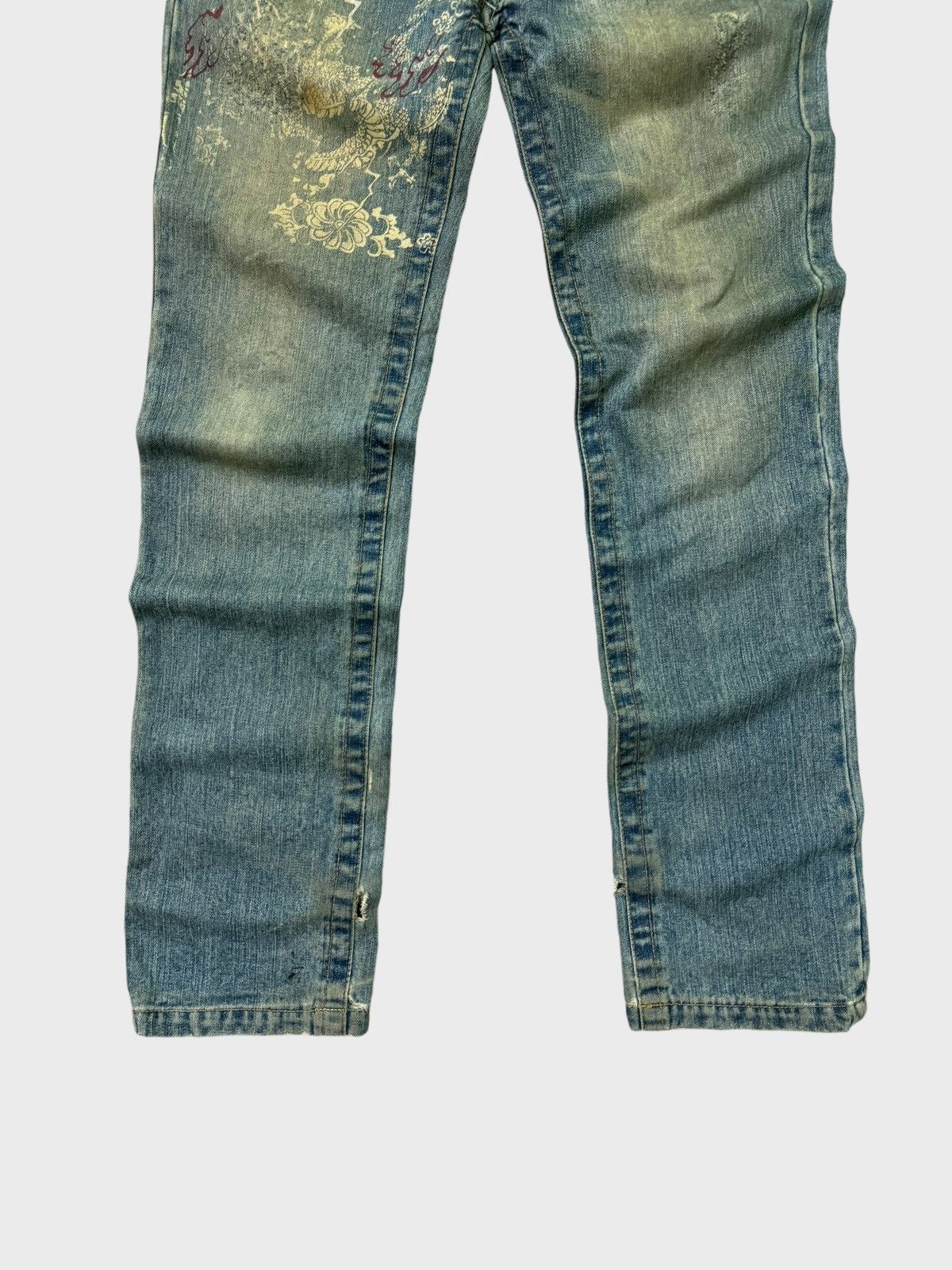 Japanese Brand Japan Classic Dragon Jeans Muddy Wash Karakuri Tamashi Style Size US 30 / EU 46 - 6 Thumbnail
