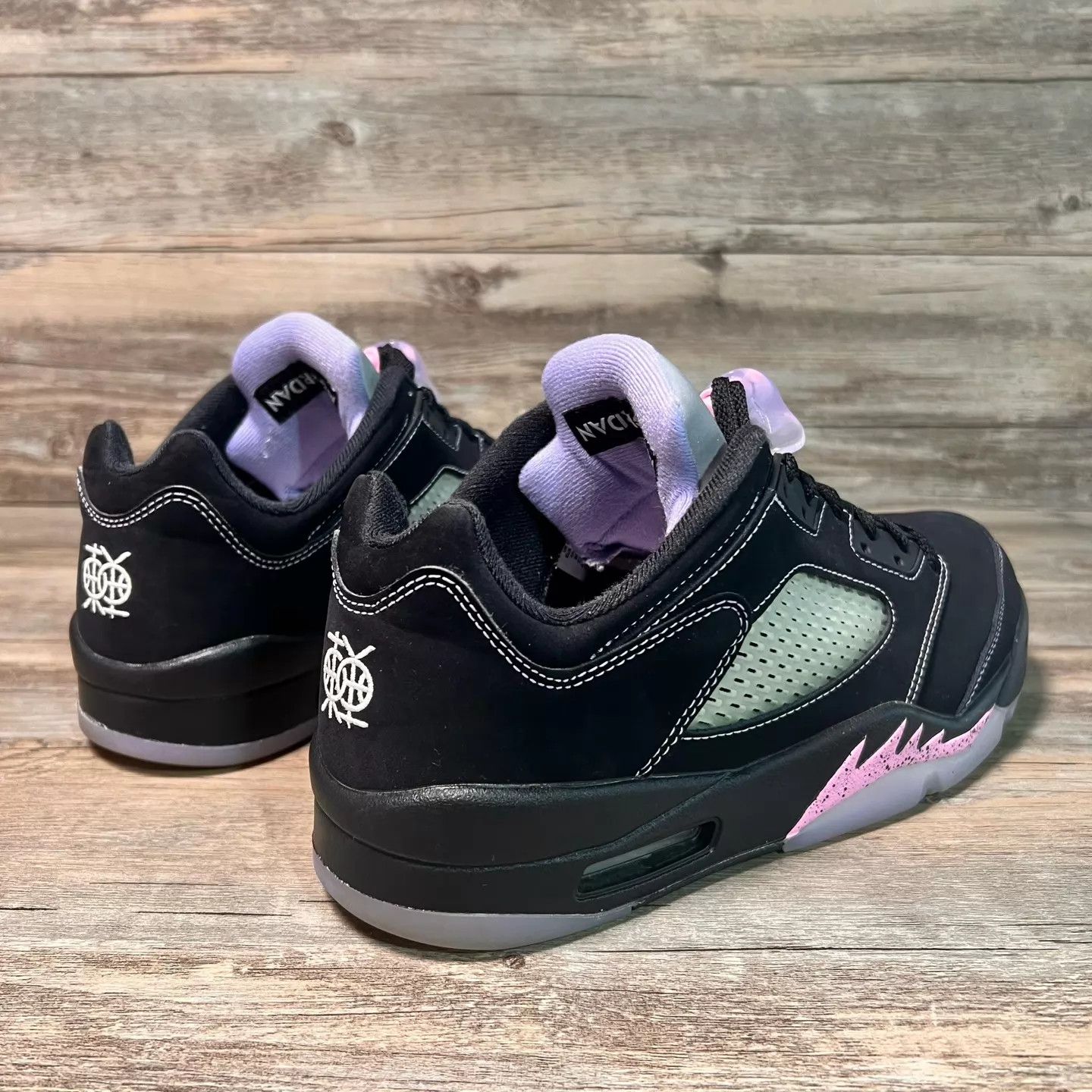 Nike Men's Air Jordan 5 Low Dongdan Black Purple DX4355-015 Size US 11 / EU 44 - 3 Thumbnail