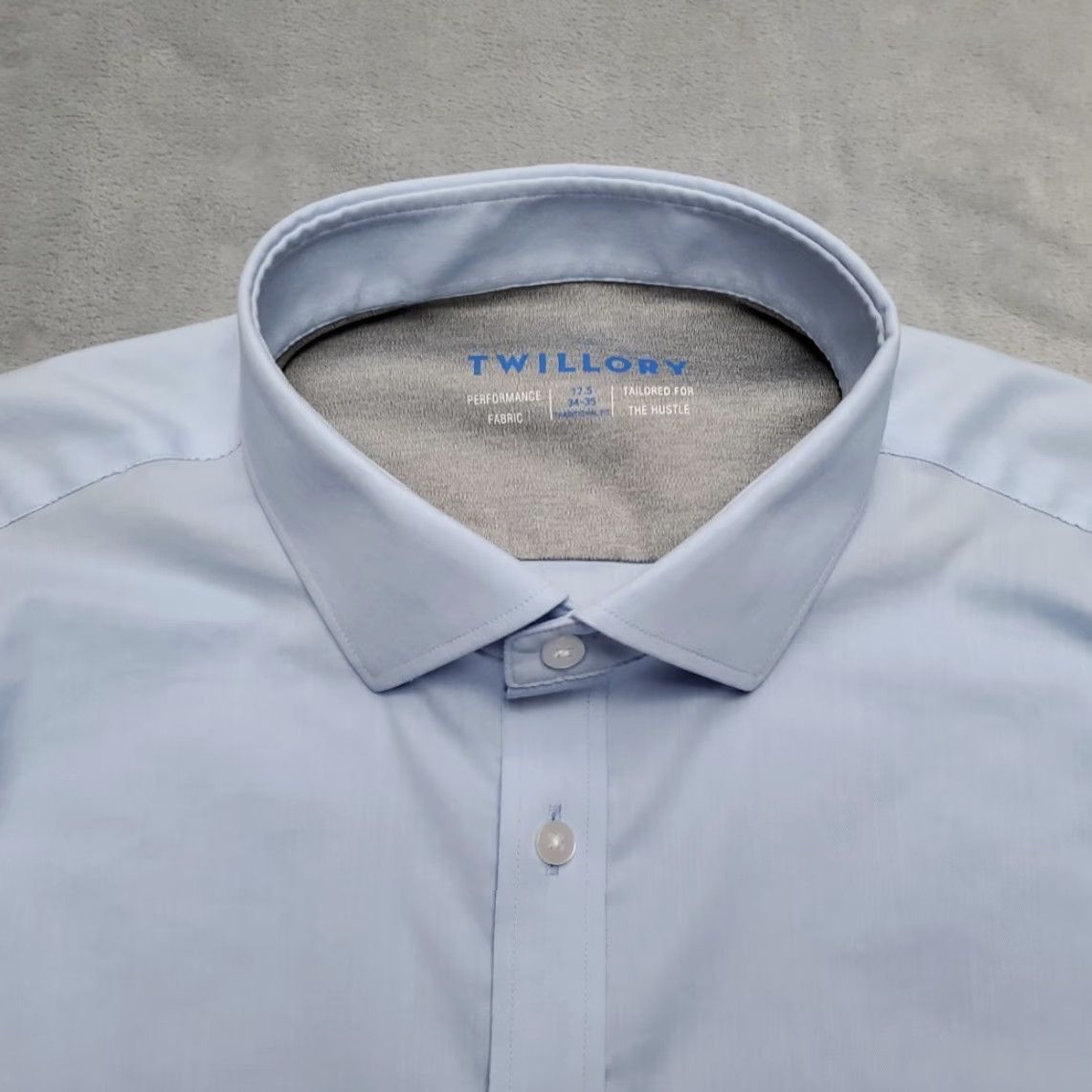 Vintage Twillory Shirt Mens 17.5 Blue Button Up Performance Stretch Long Sleeve Coolmax Shirt Mens 17.5 Blue Button Up Performance Stretch Long Sleeve Size US XXL / EU 58 / 5 - 3 Thumbnail