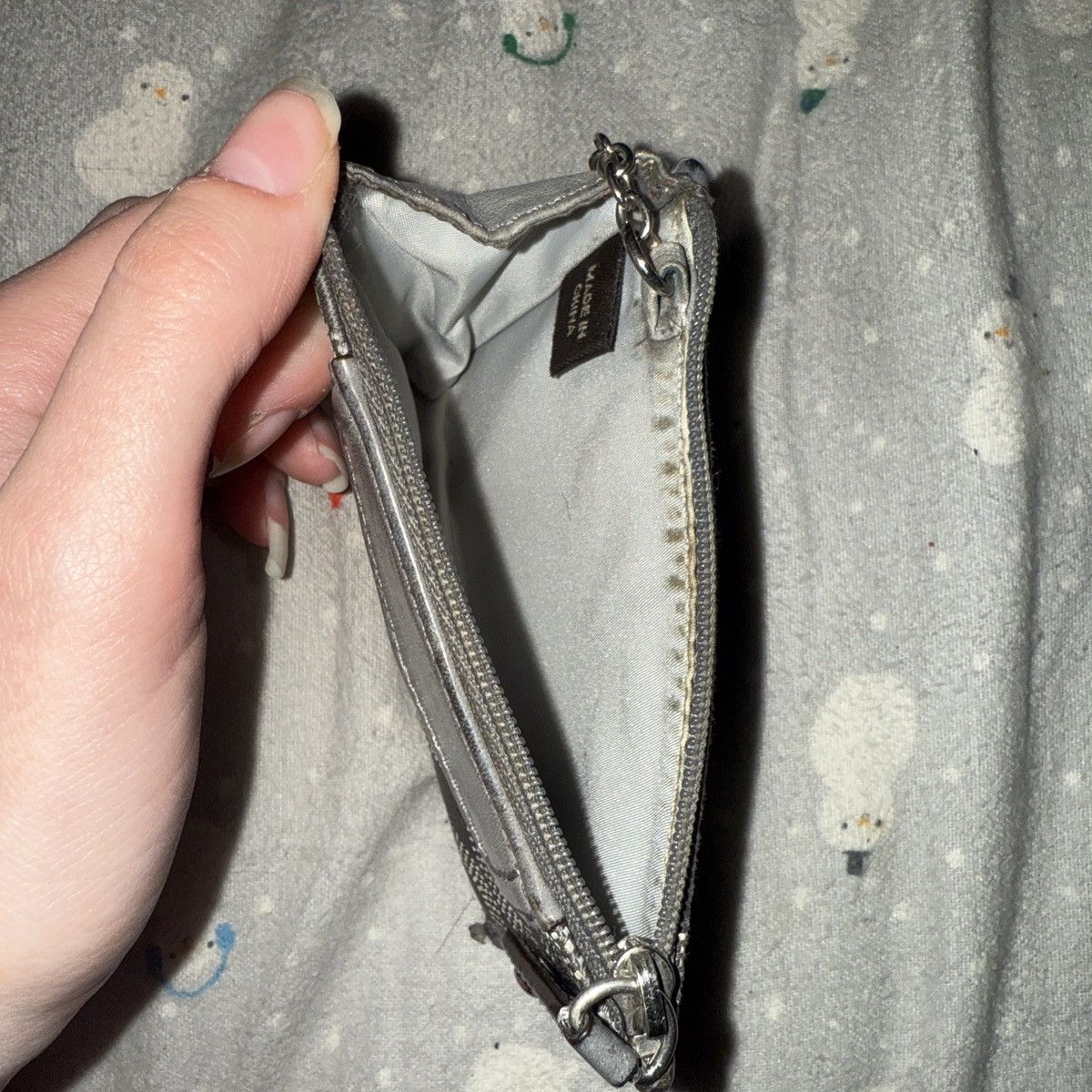 Coach y2k coach gray coin pouch/mini wallet with silver c accents Size ONE SIZE - 4 Thumbnail