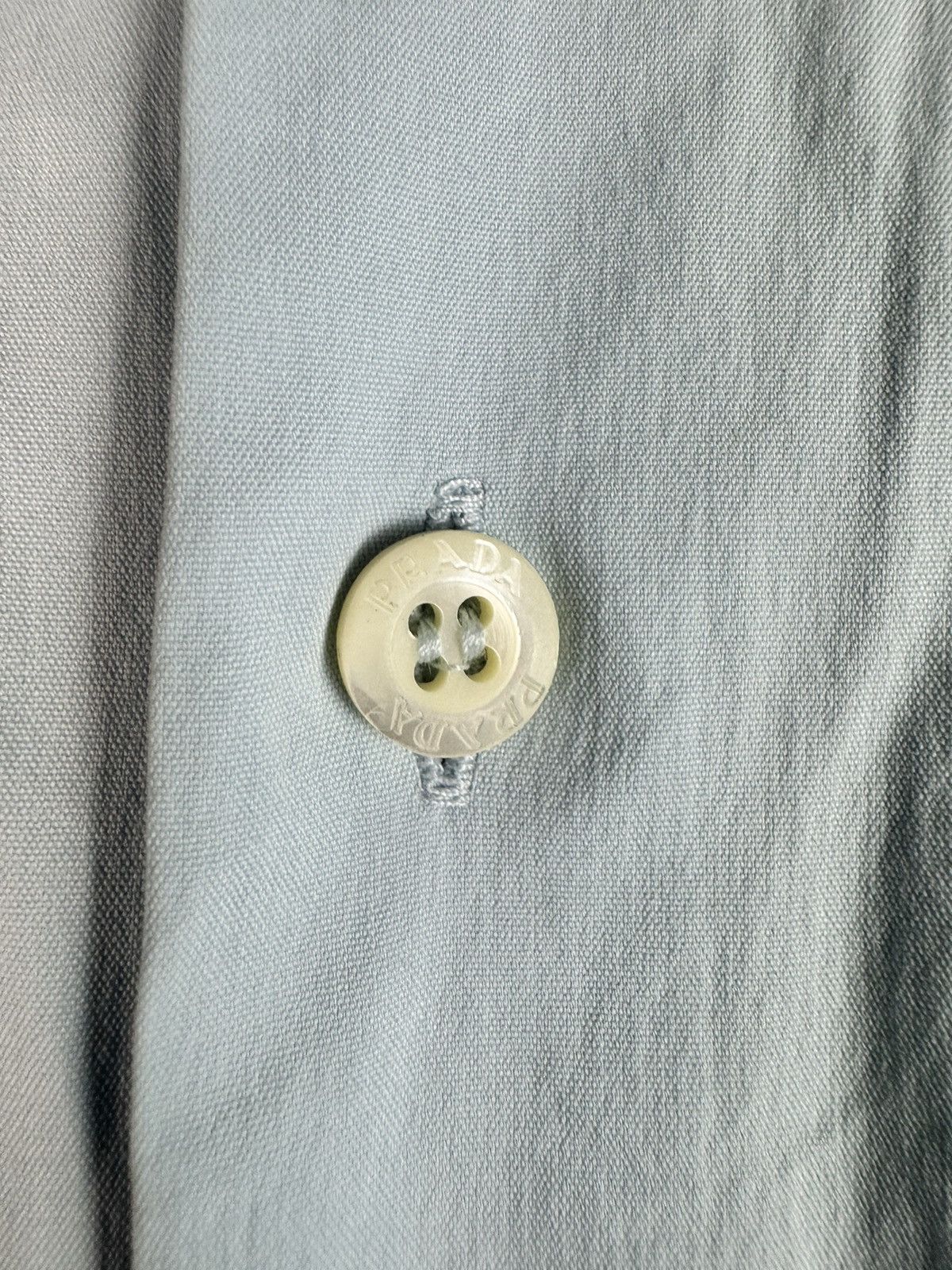Prada Prada Milano Formal Designer Logo Pocket Shirt Size US L / EU 52-54 / 3 - 5 Thumbnail