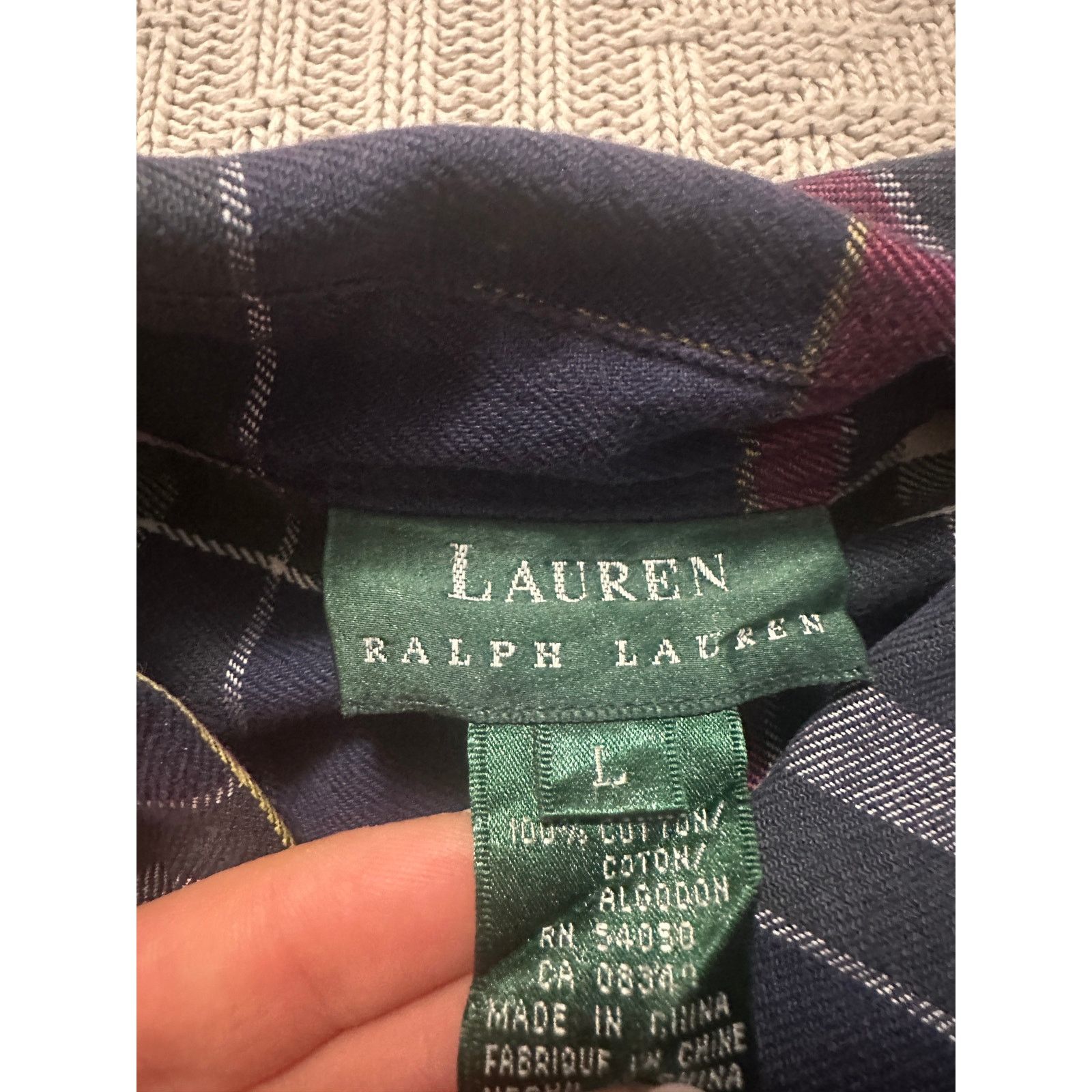 Lauren Ralph Lauren Lauren Ralph Lauren blue fall plaid button down size L Size US L / EU 52-54 / 3 - 5 Thumbnail