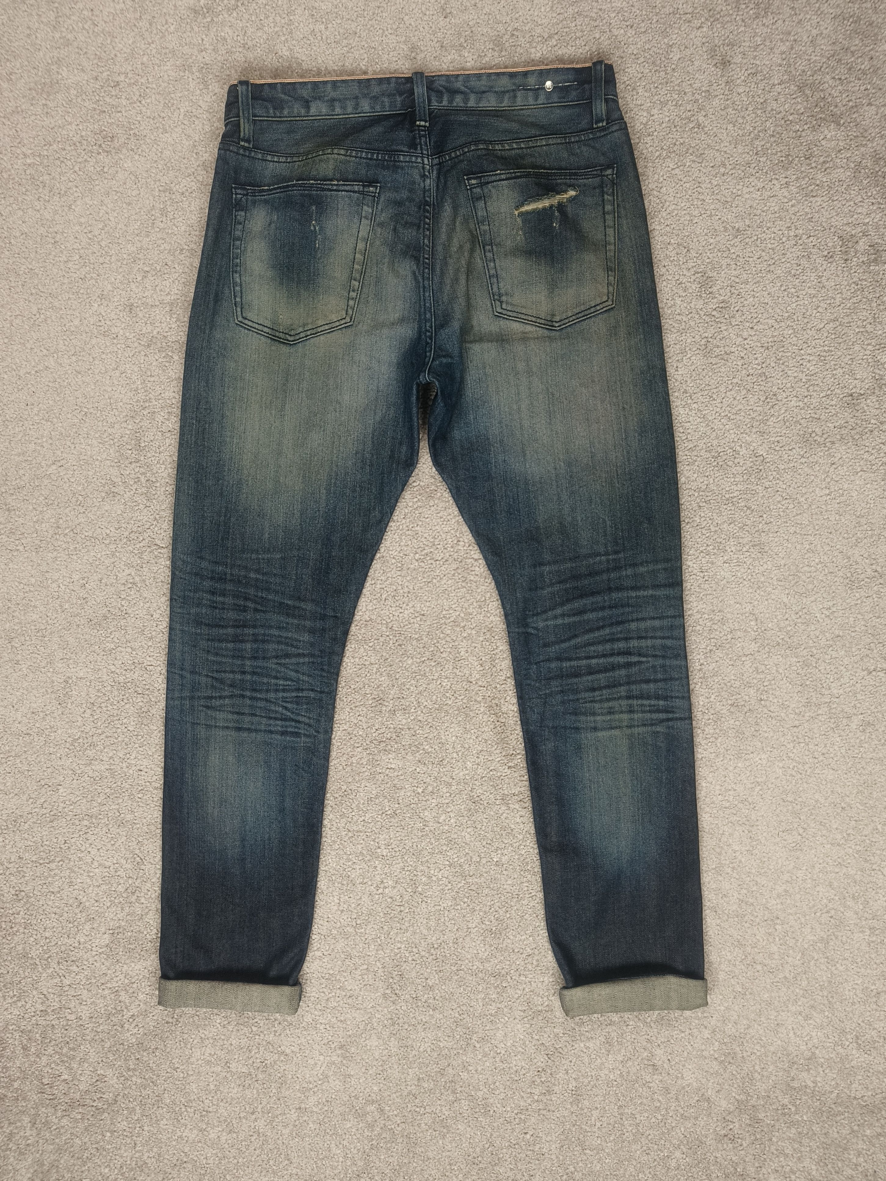Earnest Sewn Earnest Sewn Bryant Slouchy Slim Selvedge Distressed Jeans Size US 32 / EU 48 - 2 Thumbnail