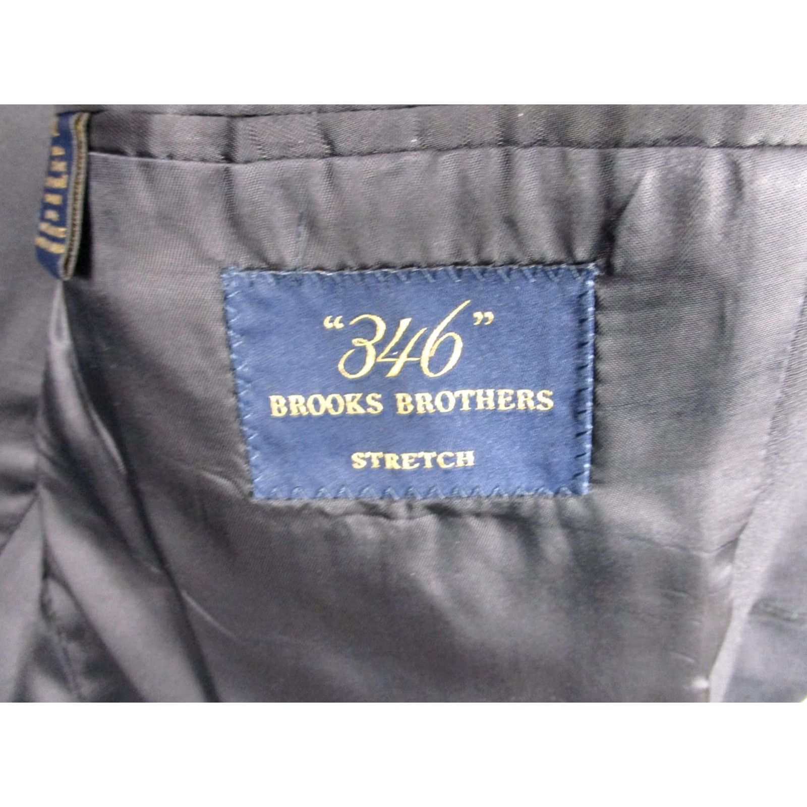 Brooks Brothers Brooks Brothers 346 Blazer Mens 41L Blue Stretch Wool Two Button Suit Jacket Size 42R - 5 Thumbnail