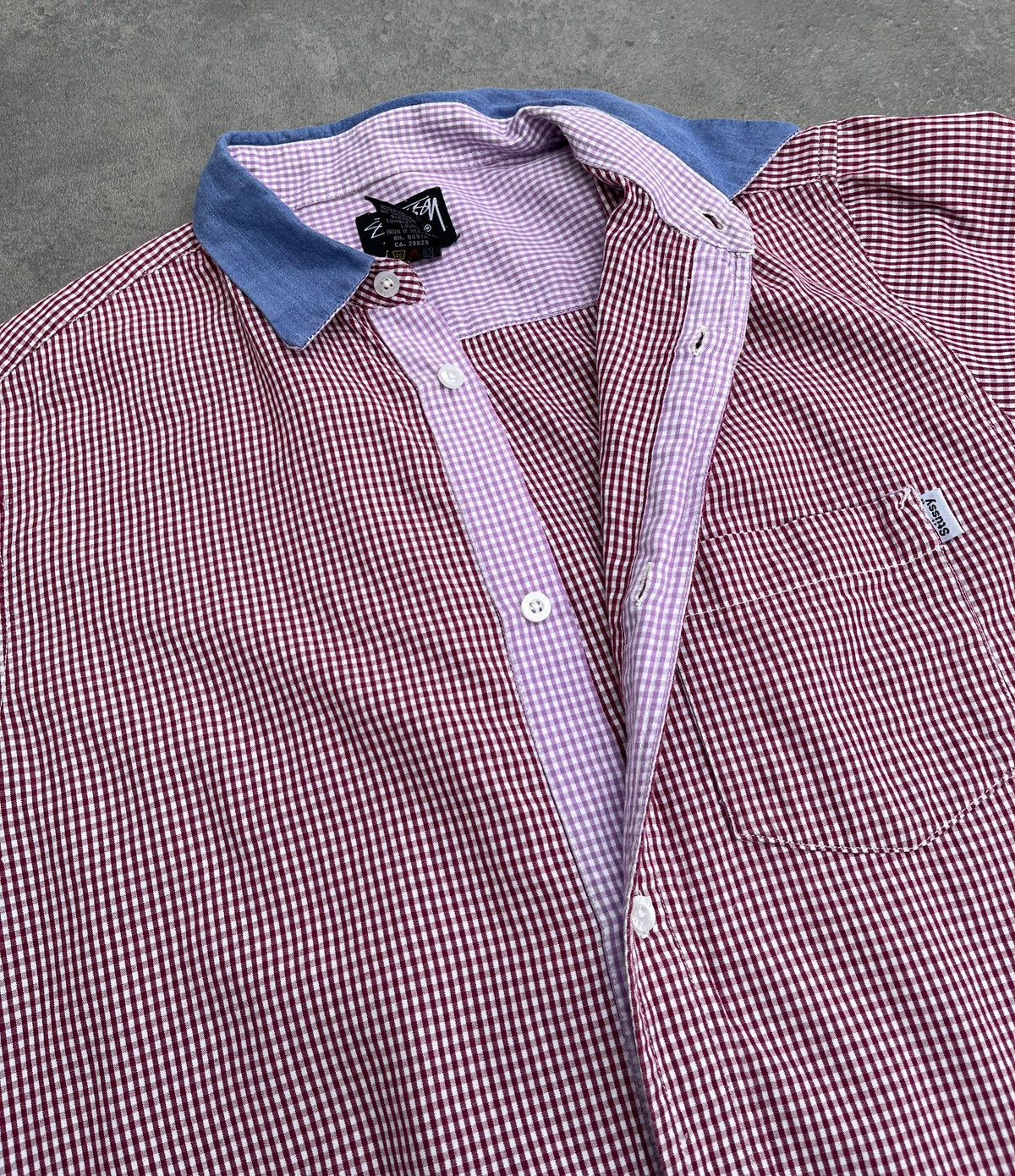 Japanese Brand × Stussy 🔥❤️OLD STUSSY Vintage Buttoned Checkered Shirt Size US M / EU 48-50 / 2 - 4 Thumbnail