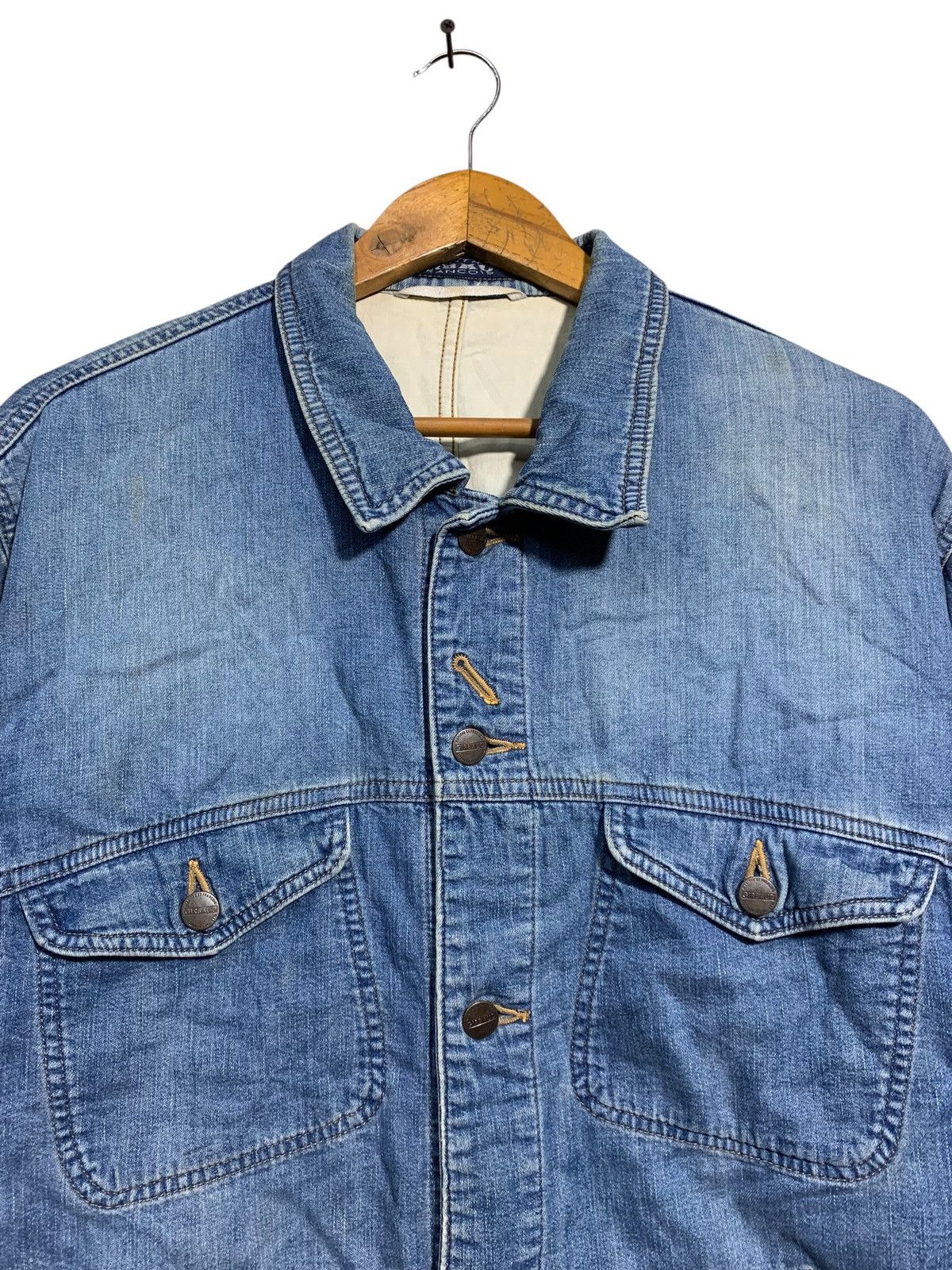 Marithe + Francois Girbaud 🔥M.F.GIRBAUD DENIM CHORE JACKETS Size US L / EU 52-54 / 3 - 4 Thumbnail
