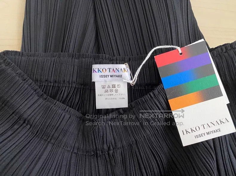 Issey Miyake Issey Miyake size:1 Straight Leg Pants Black Size 31" - 3 Thumbnail