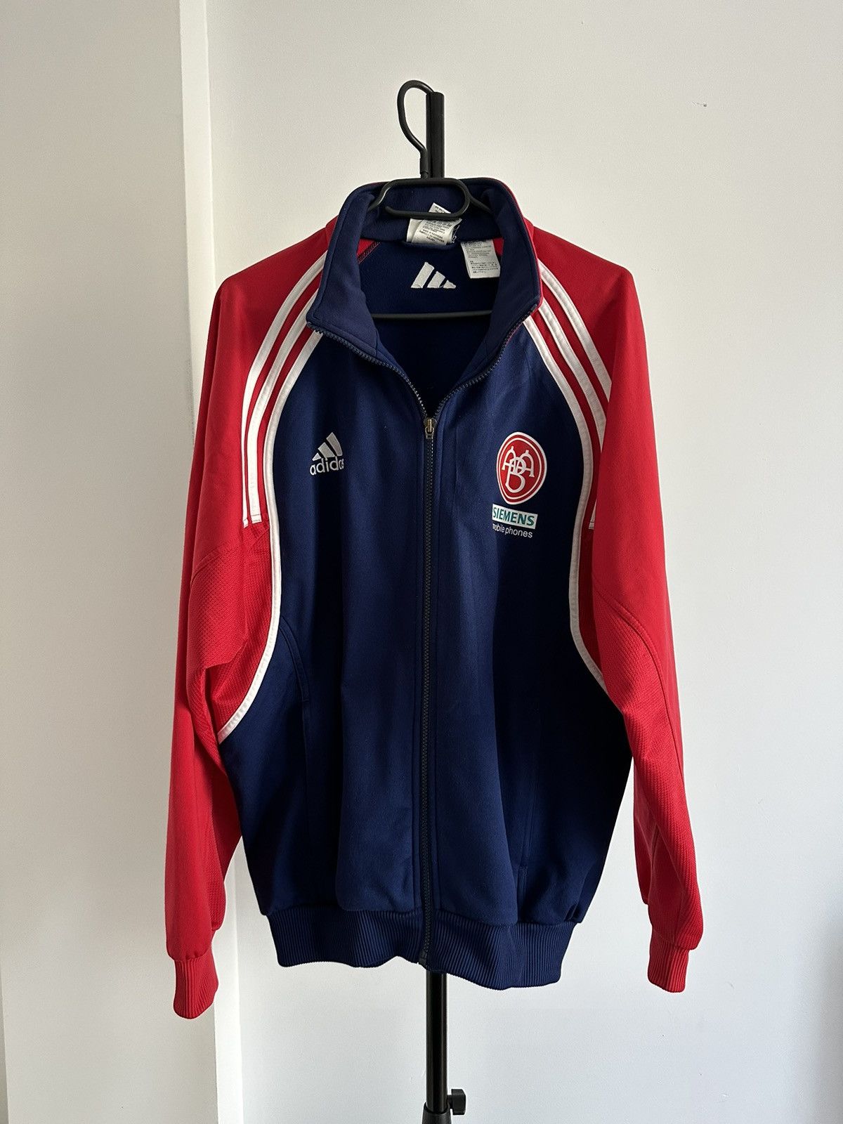 Adidas 1999 Adidas Aalborg AaB Denmark athletic top jacket soccer Size US M / EU 48-50 / 2 - 1 Thumbnail