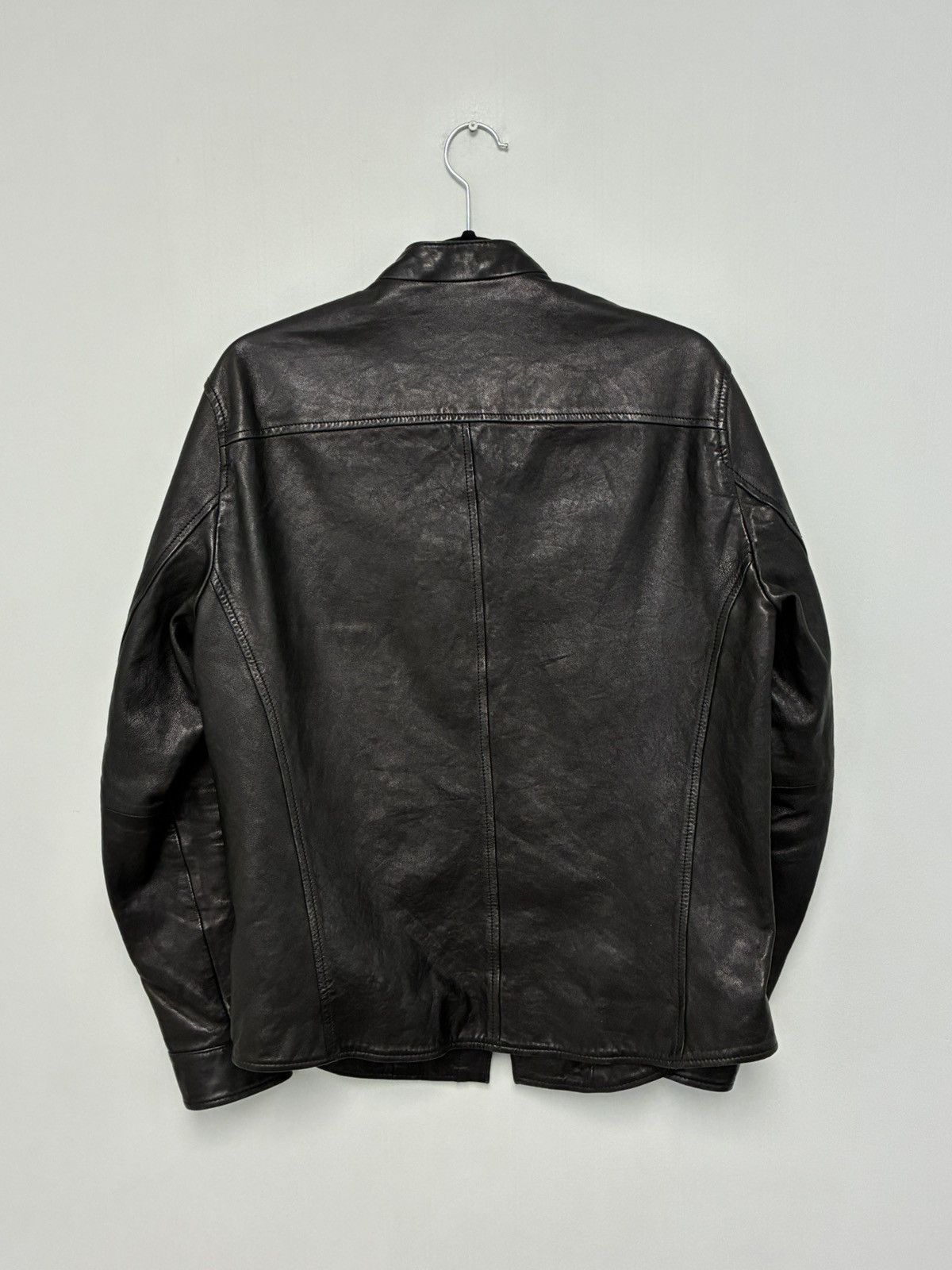 John Varvatos Leather Shirt Jacket Small Size US S / EU 44-46 / 1 - 5 Thumbnail