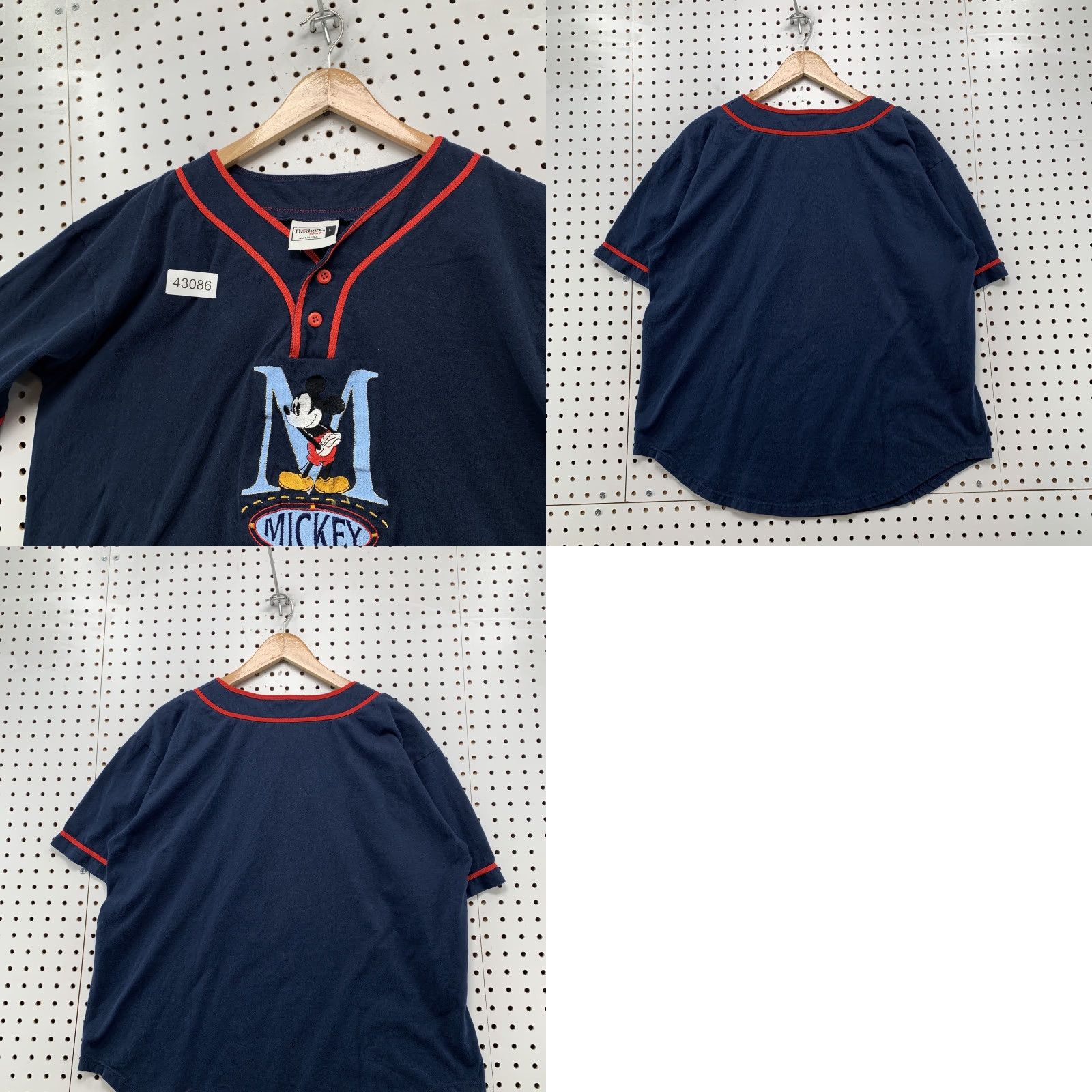Vintage VINTAGE Badger Sport Mickey Graphic T-Shirt Navy Blue Short Sleeve L Made USA Womens Shirt L Navy Mickey Graphic T-Shirt 90s-Event Size L / US 10 / IT 46 - 8 Thumbnail