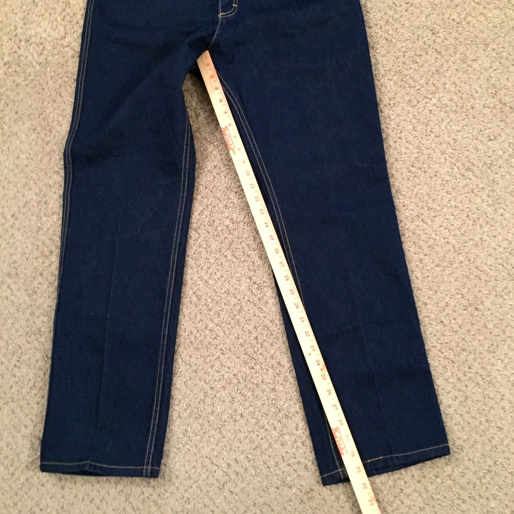 Vintage VINTAGE VF Jeans Womens Jeans Straight 16 USA Dark Wash 31.5in 100% Cotton Blue High Rise Regular Inseam 31.5in Size 38" / US 16 / IT 52 - 6 Thumbnail