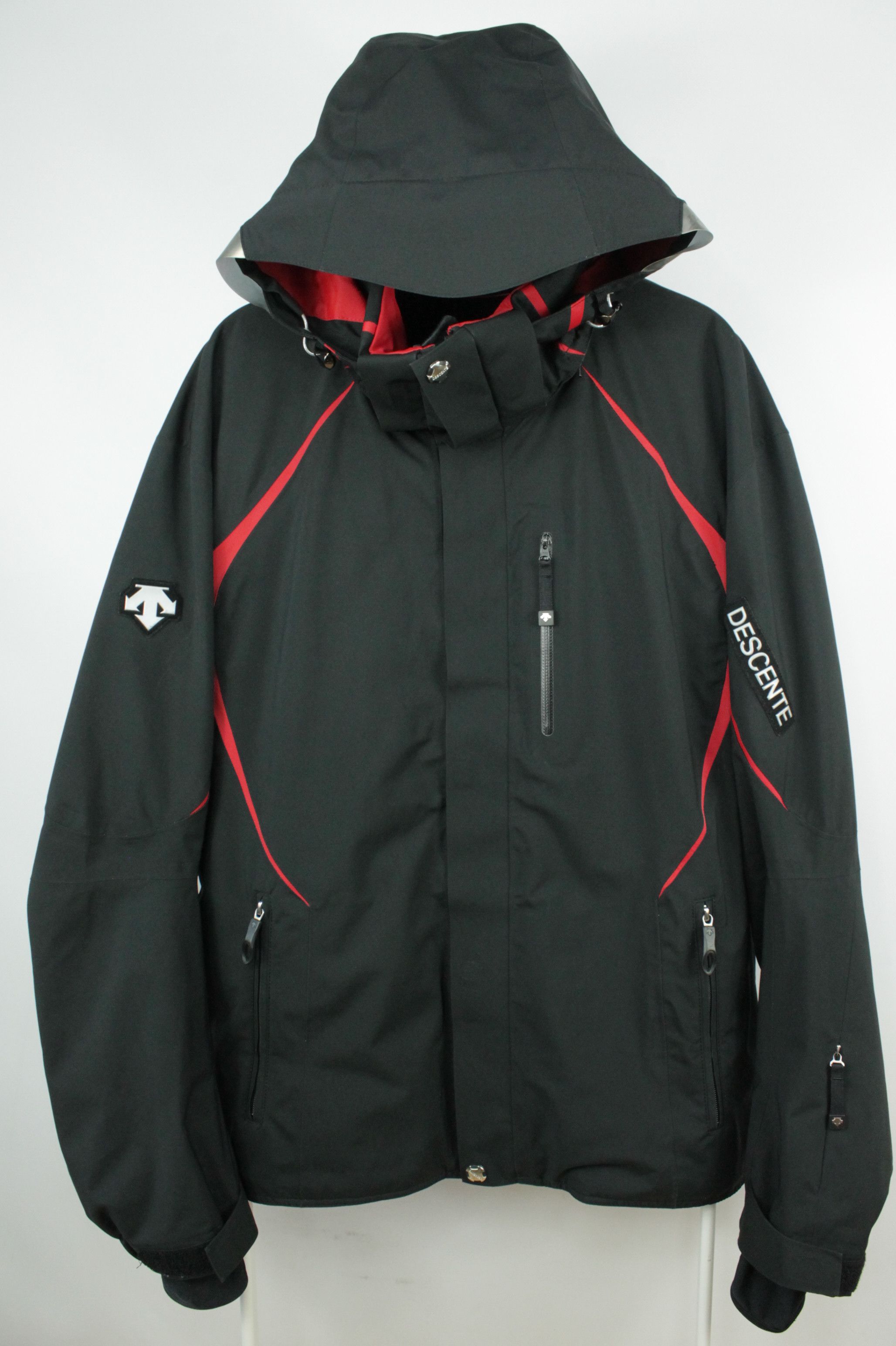 Descente Japanese Brand Ski Descente Ion Bodies Hooded Insulated Ski Jacket Black Grailed