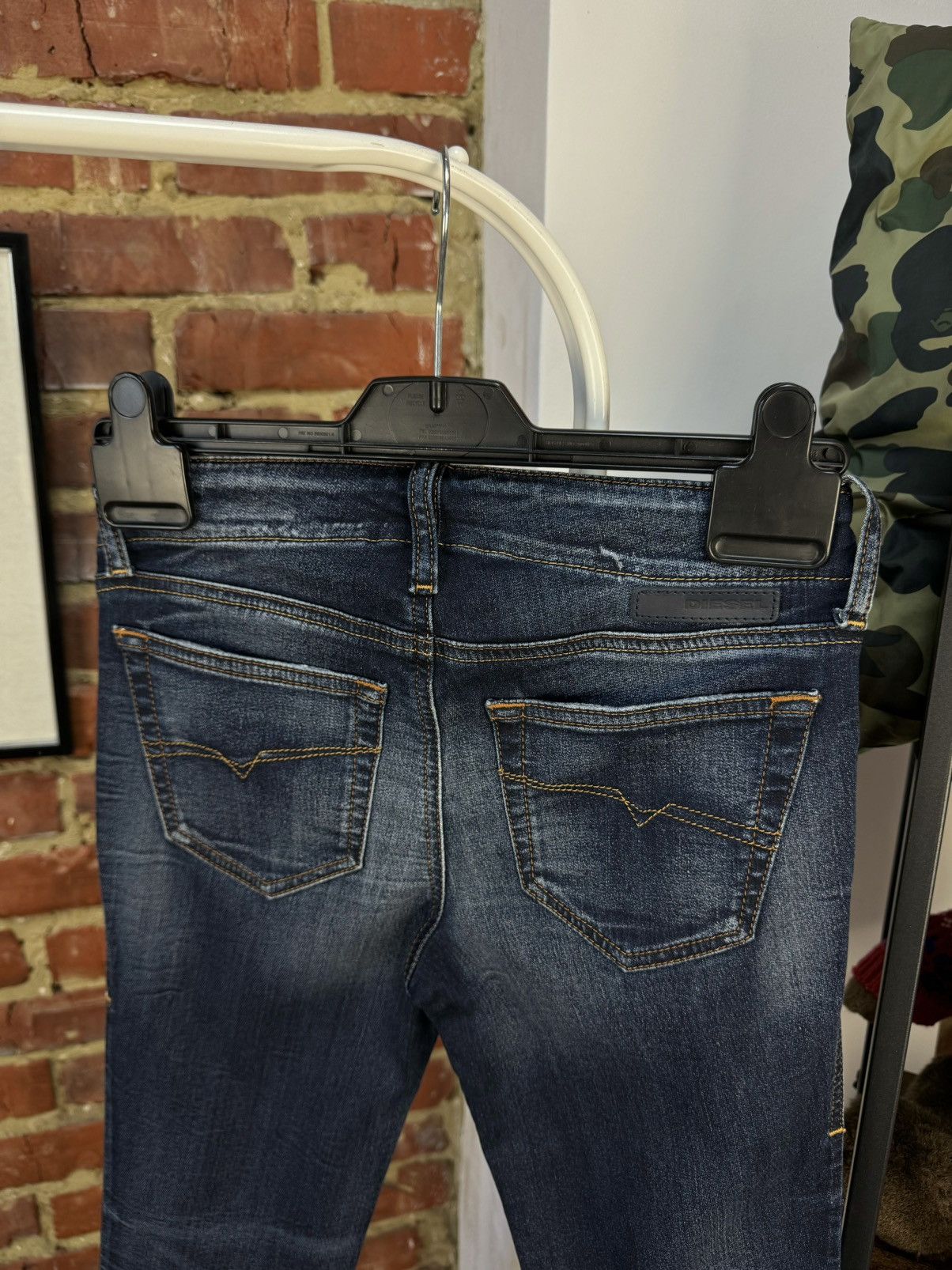 Diesel DIESEL Grupee 00S1EF Denim Sweat Pants Skinny Jogg Jeans Size 23" - 12 Thumbnail