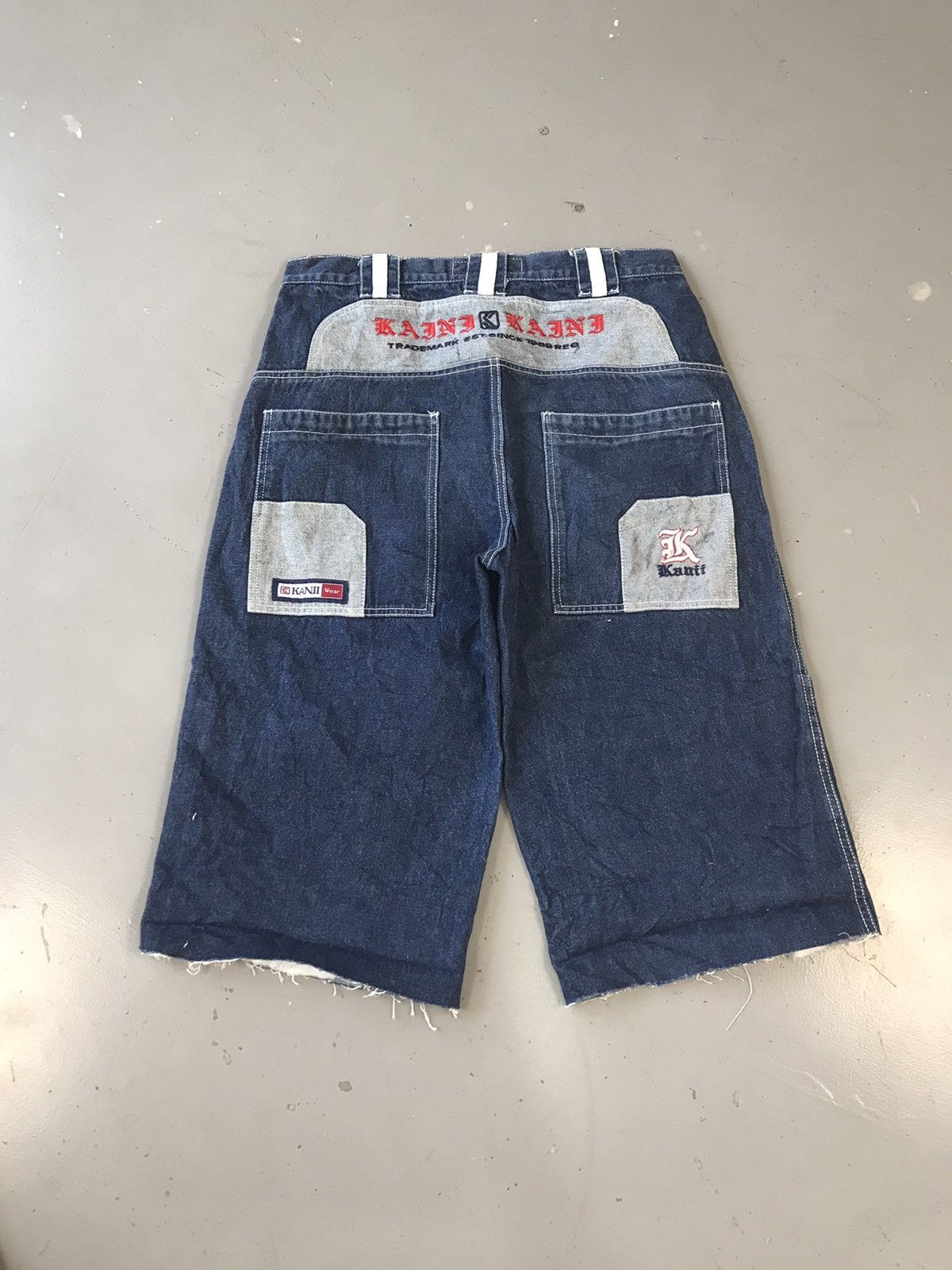 Southpole Vintage Kani SpellOut embroidered denim jort Size US 34 / EU 50 - 1 Thumbnail