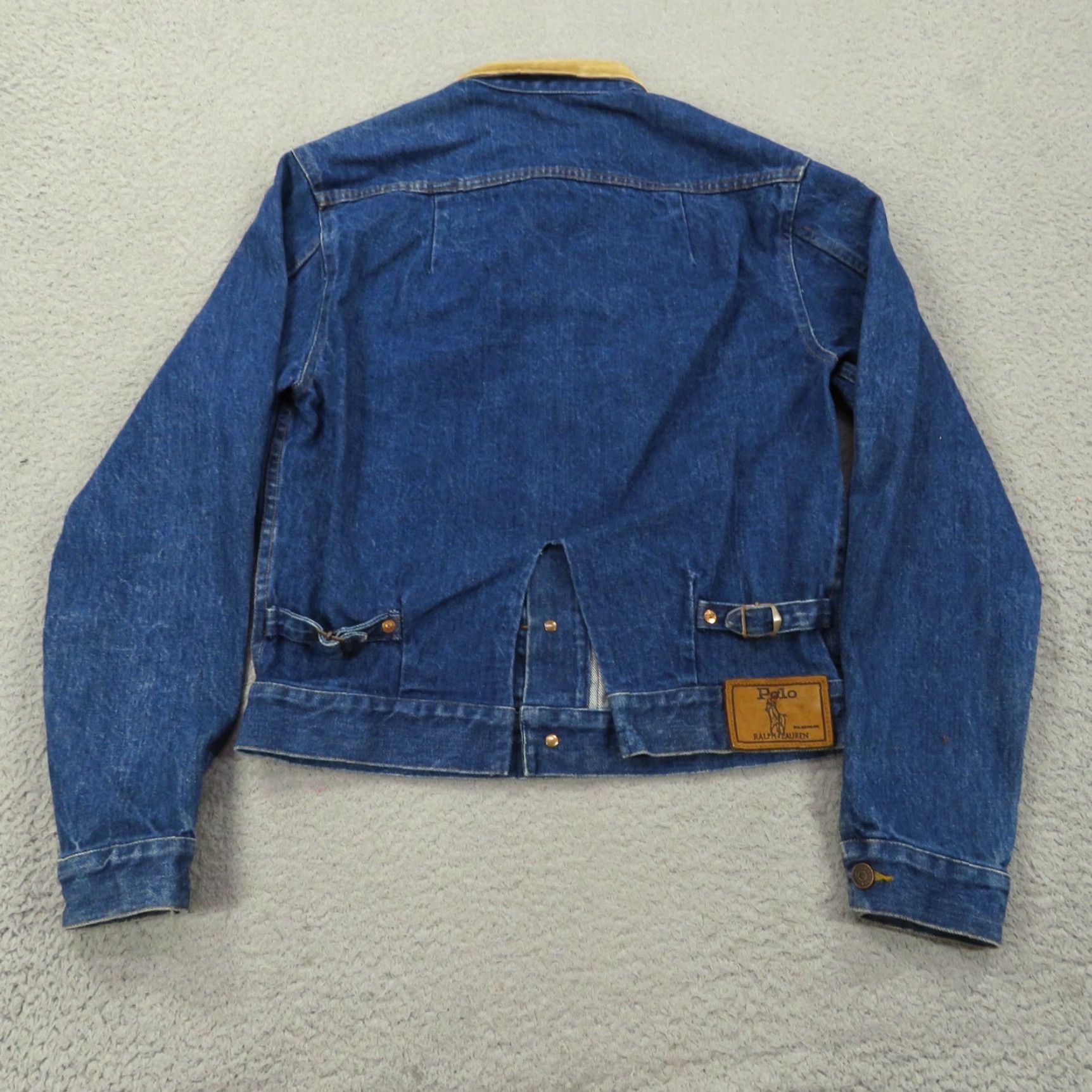 Polo Ralph Lauren Polo Ralph Lauren Jacket Small Mens Dark Indigo Western Corduroy Collar USA 80s Size US S / EU 44-46 / 1 - 2 Thumbnail