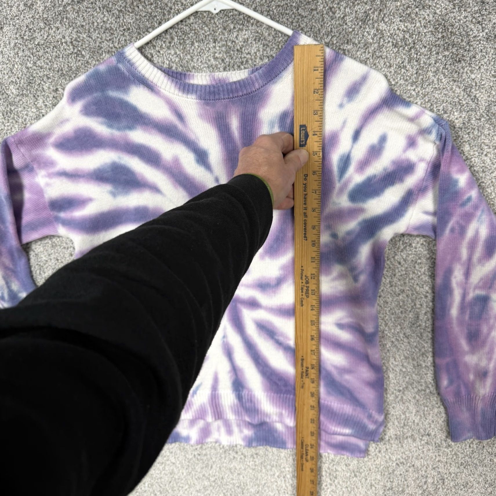 Vintage VINTAGE Design History Sweater Women M Purple Tie Dye Crewneck Knit Pullover Hippie Size M / US 6-8 / IT 42-44 - 2 Thumbnail