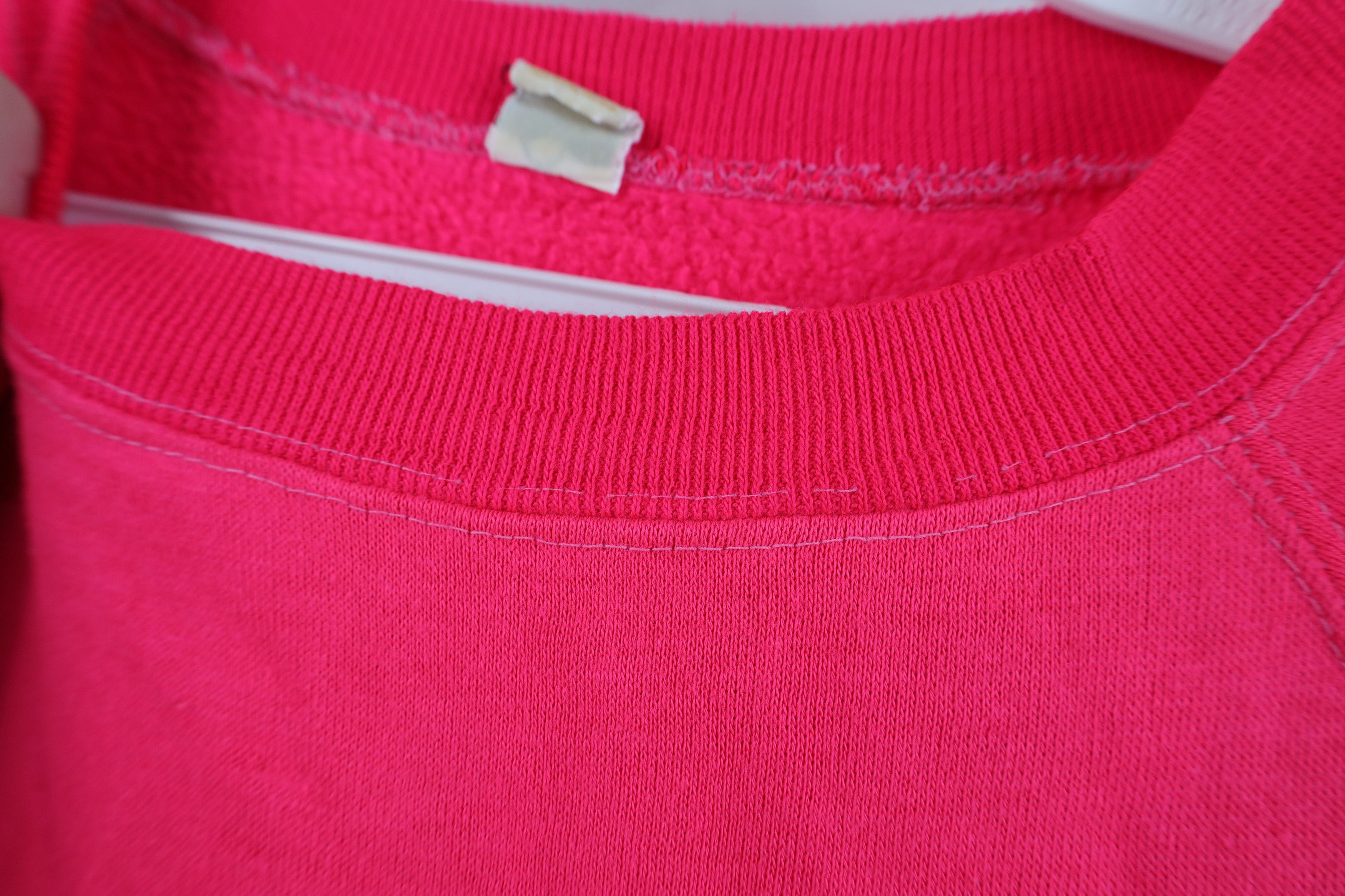 Vintage Vintage 70s Streetwear Crewneck Sweatshirt Neon Pink USA Size M / US 6-8 / IT 42-44 - 5 Thumbnail