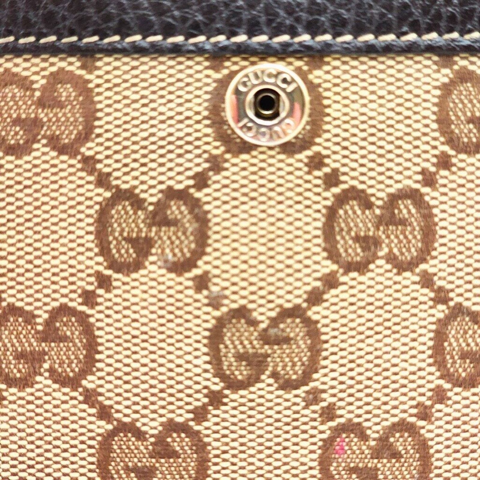 Gucci Gucci Monogram Continental Charmy Wallet Brown Size ONE SIZE - 3 Thumbnail