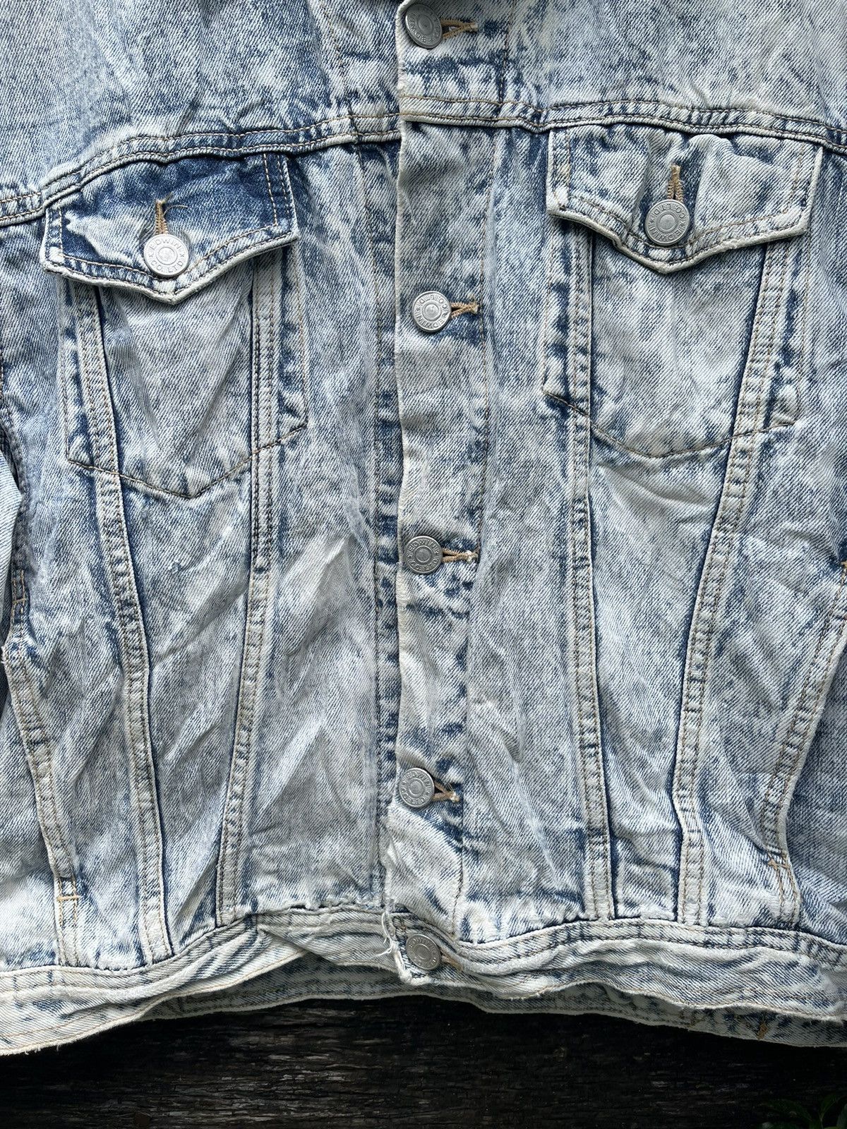 Edwin Vintage Edwin Acid Wash Denim Jacket Made in Japan (Size L) Size US L / EU 52-54 / 3 - 4 Thumbnail