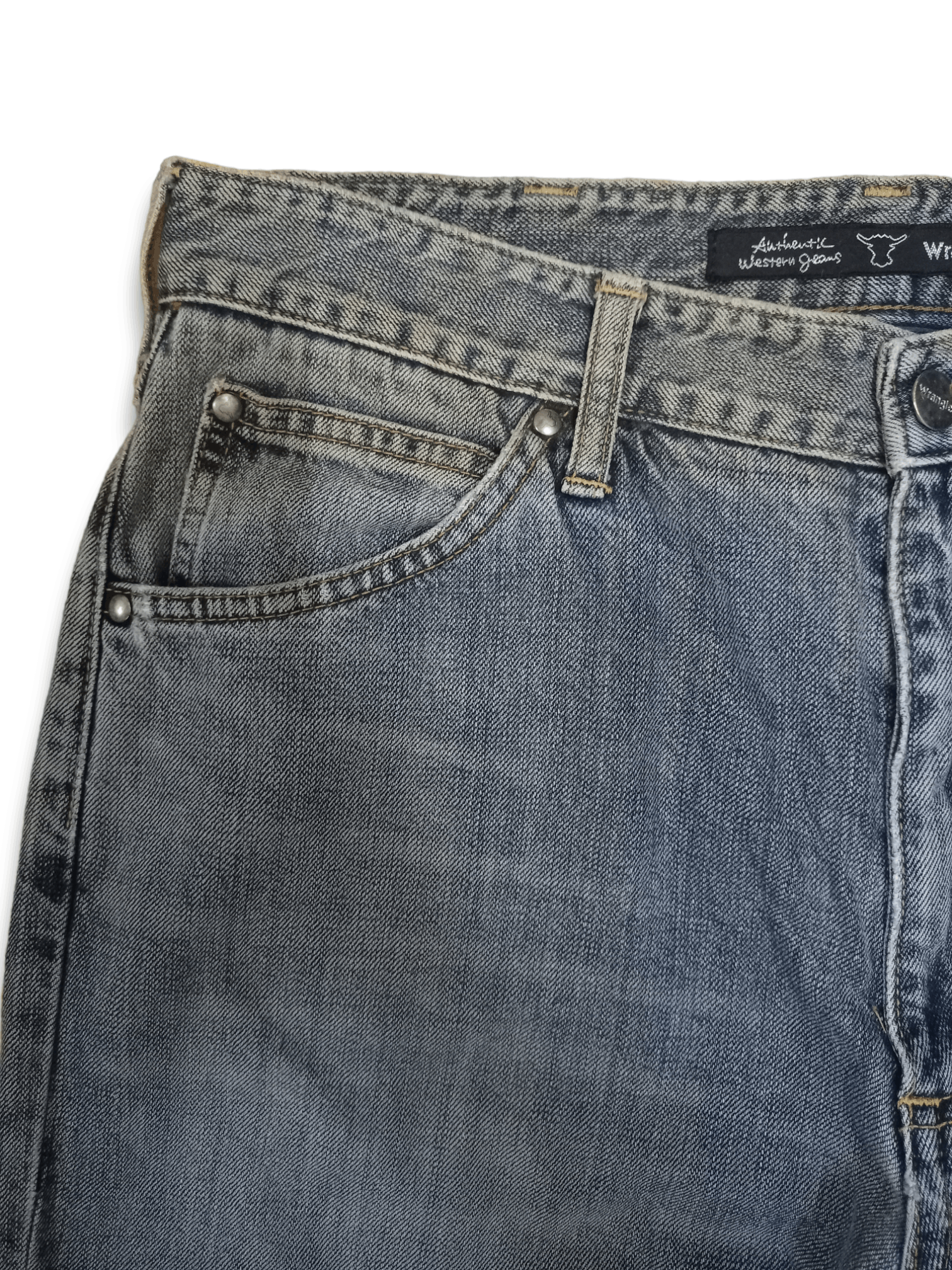 Wrangler Vintage Wrangler Blue Wash Distressed Baggy Jeans 32x32 Size US 32 / EU 48 - 4 Thumbnail