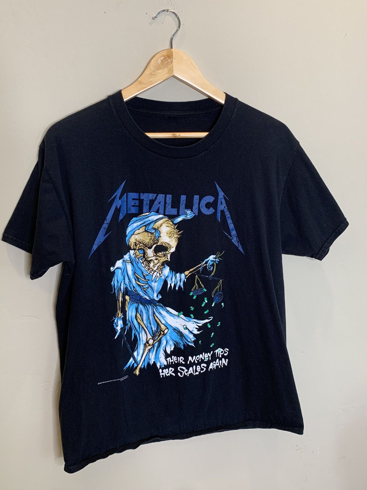 Band Tees × Metallica × Vintage *RARE* 2007 Metallica And Justice For All Album Tour T-Shirt Size US L / EU 52-54 / 3 - 1 Thumbnail