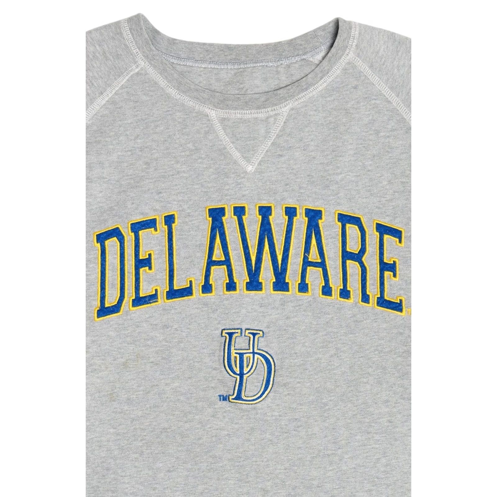 Vintage VINTAGE Delaware University of Delaware College Sweatshirt XX-Large Grey 2000s Mens Size US XXL / EU 58 / 5 - 6 Thumbnail